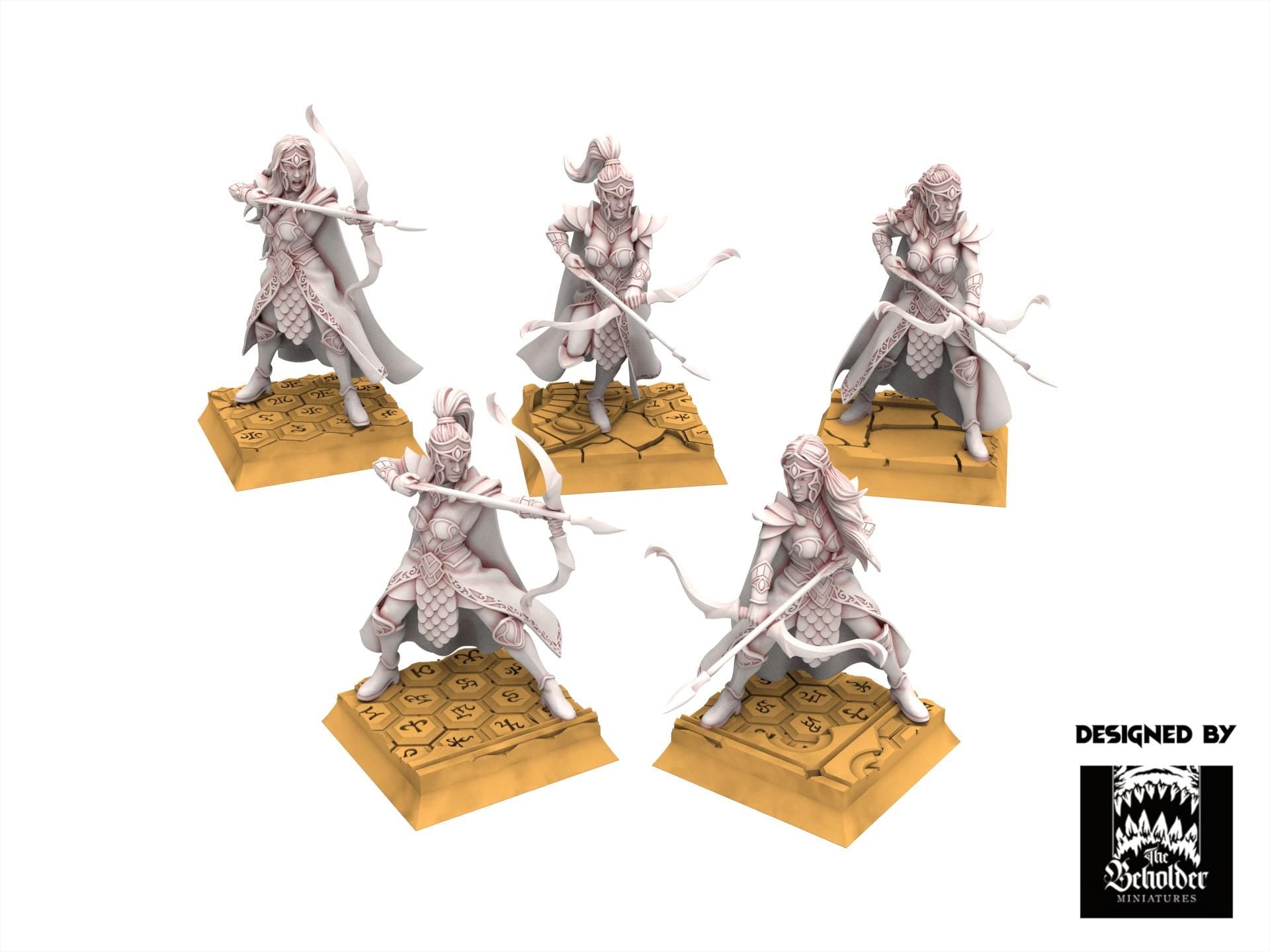 Hight Elves - Silvermoor - Sisterhood Archer V1, Fantasy elves, usable for 9th Age, Fantasy Battle, Oldhammer, King of war