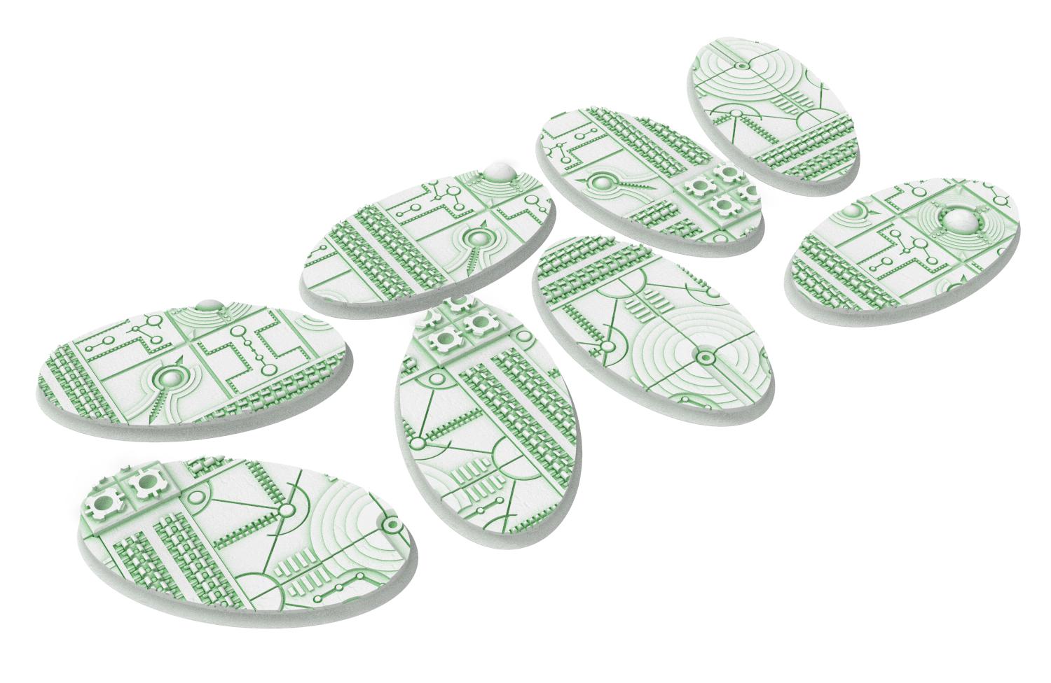 Cinan - Textured Oval Bases, lot of 60mm to 170mm CINAN set 1 usable for warmachine, wargame...