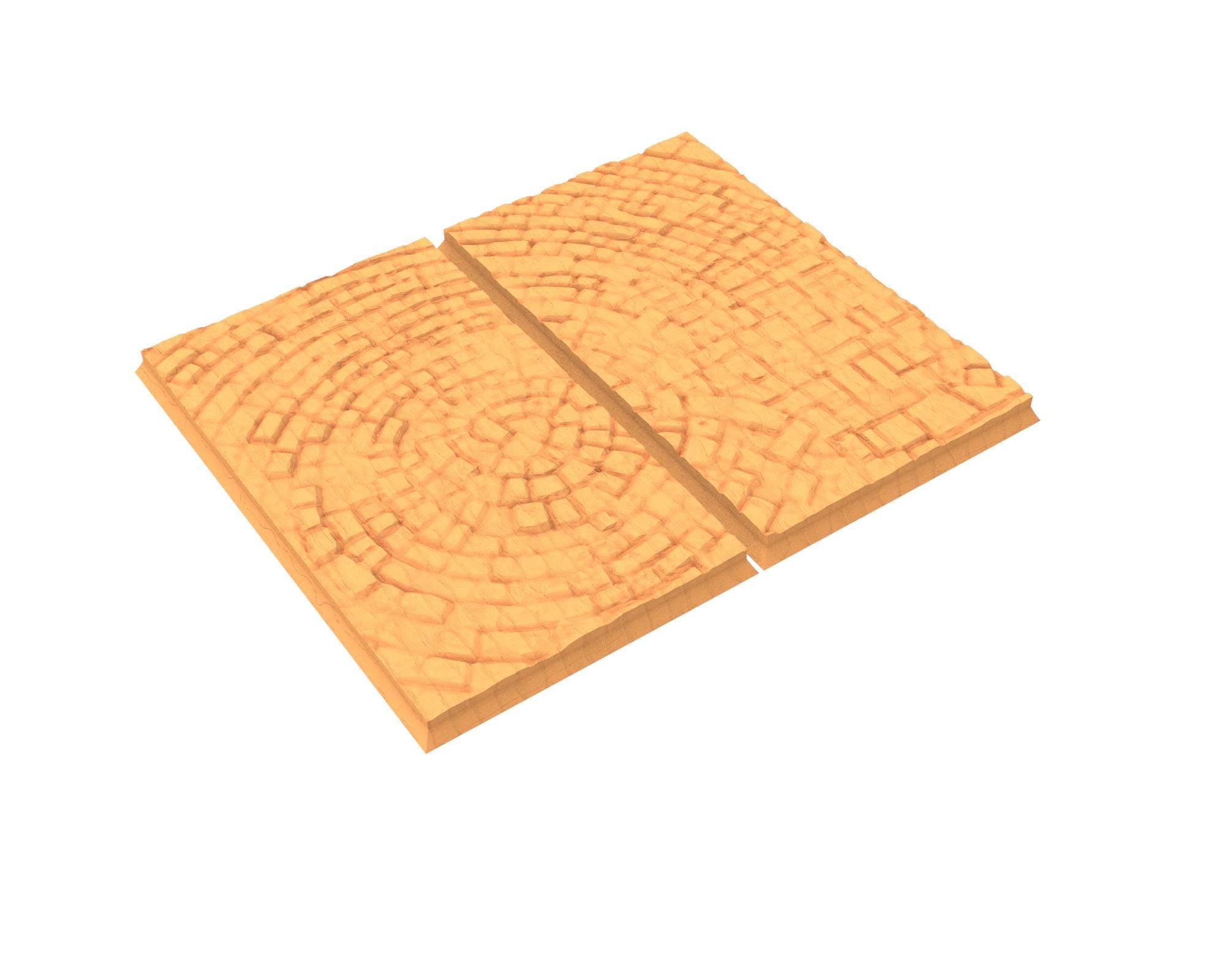 Tenkyo - Textured Rectangular Bases, lot of 50x25mm to 150x100mm TNKYO set 1 usable for Oldhammer, 9th age, King of war, Donjon et dragon...