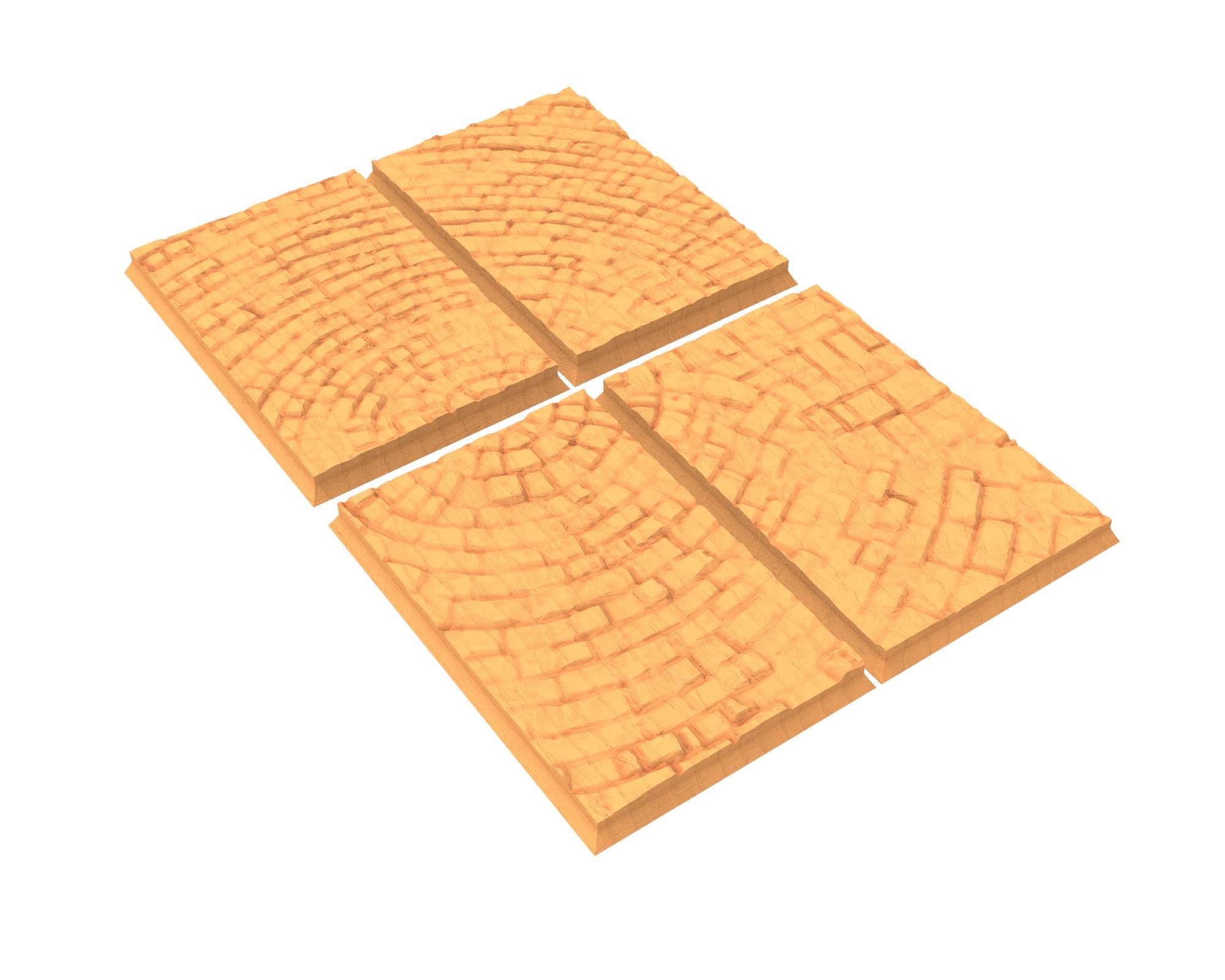 Tenkyo - Textured Rectangular Bases, lot of 50x25mm to 150x100mm TNKYO set 1 usable for Oldhammer, 9th age, King of war, Donjon et dragon...