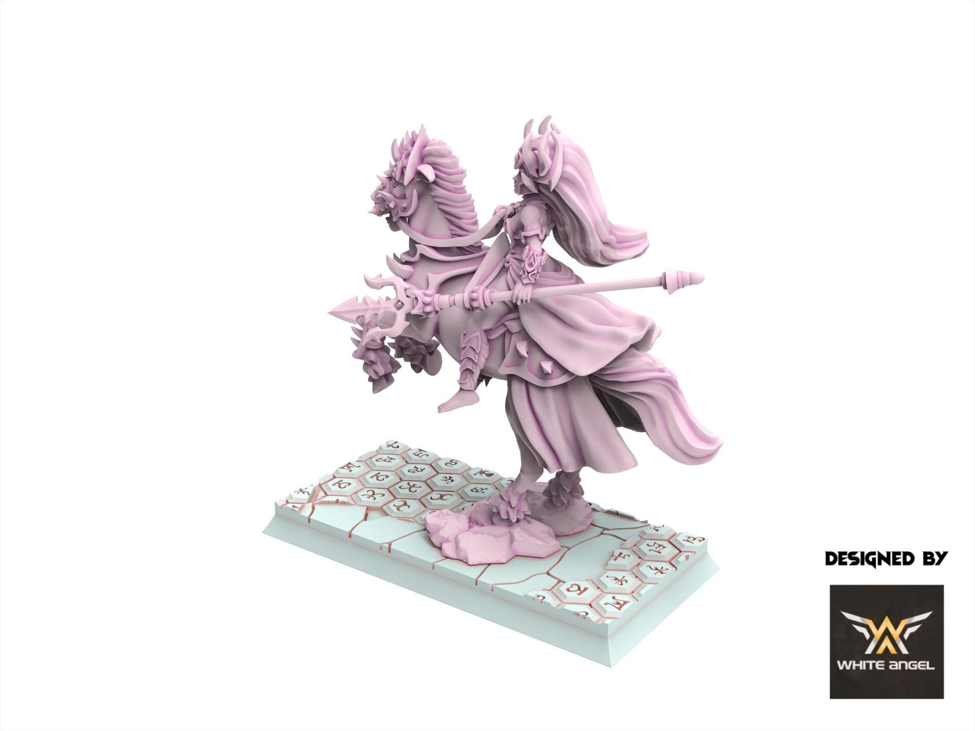 Dark Elves - Dark Mother Rider, usable for 9th Age, Fantasy Battle, Oldhammer, King of war, 28mm 32mm