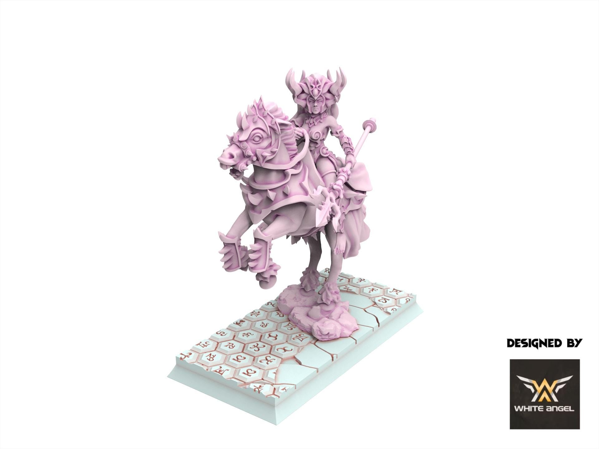 Dark Elves - Dark Mother Rider, usable for 9th Age, Fantasy Battle, Oldhammer, King of war, 28mm 32mm