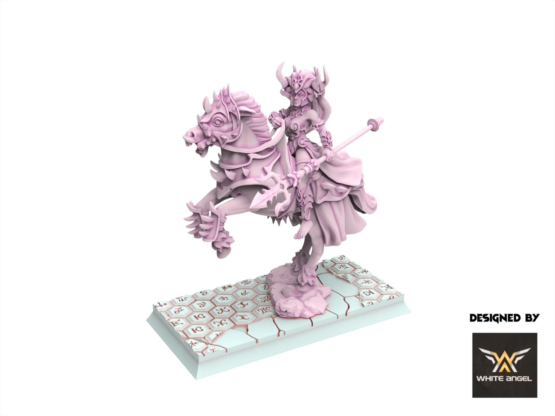 Dark Elves - Dark Mother Rider, usable for 9th Age, Fantasy Battle, Oldhammer, King of war, 28mm 32mm