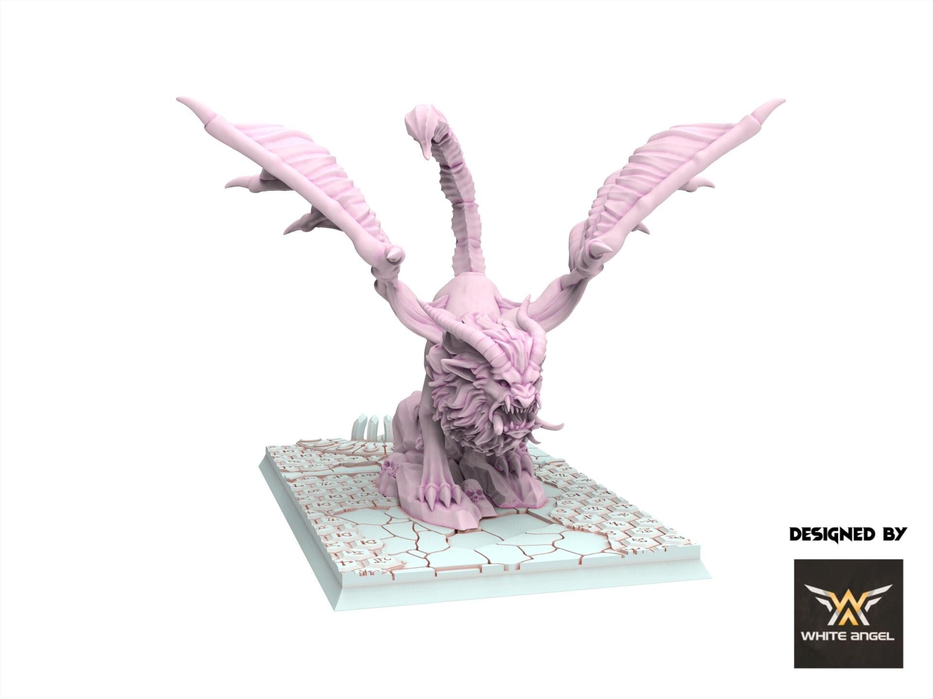 Dark Elves - Dark Manticore, usable for 9th Age, Fantasy Battle, Oldhammer, King of war, 28mm 32mm