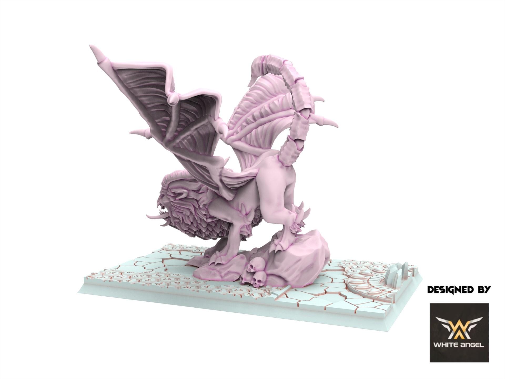 Dark Elves - Dark Manticore, usable for 9th Age, Fantasy Battle, Oldhammer, King of war, 28mm 32mm