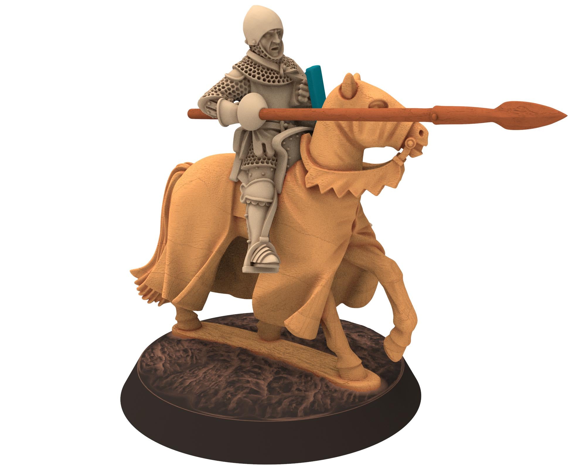 Medieval - Early 100YW Knights with Basinets, Mounted, 100 Years War, 28mm Historical Wargame, Saga... Medbury miniatures