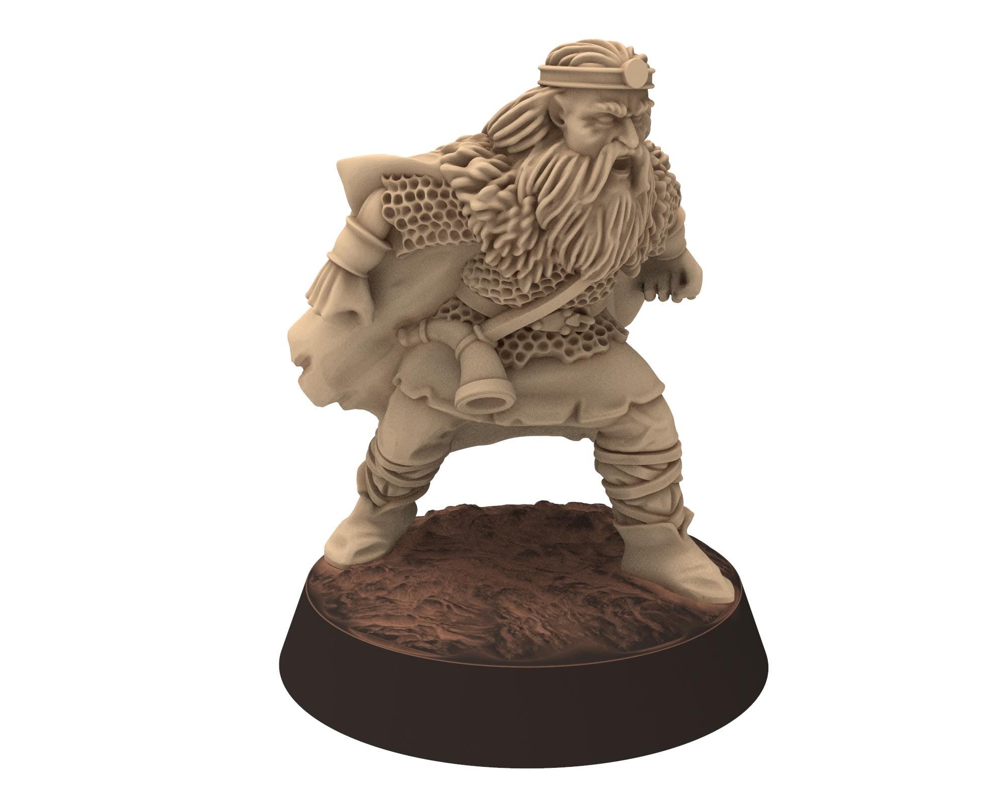 Vendel Era - Beowulf Fighting Grendel and mother, Germanic Warband, 7 century, miniatures 28mm for wargame Historical... Medbury miniature