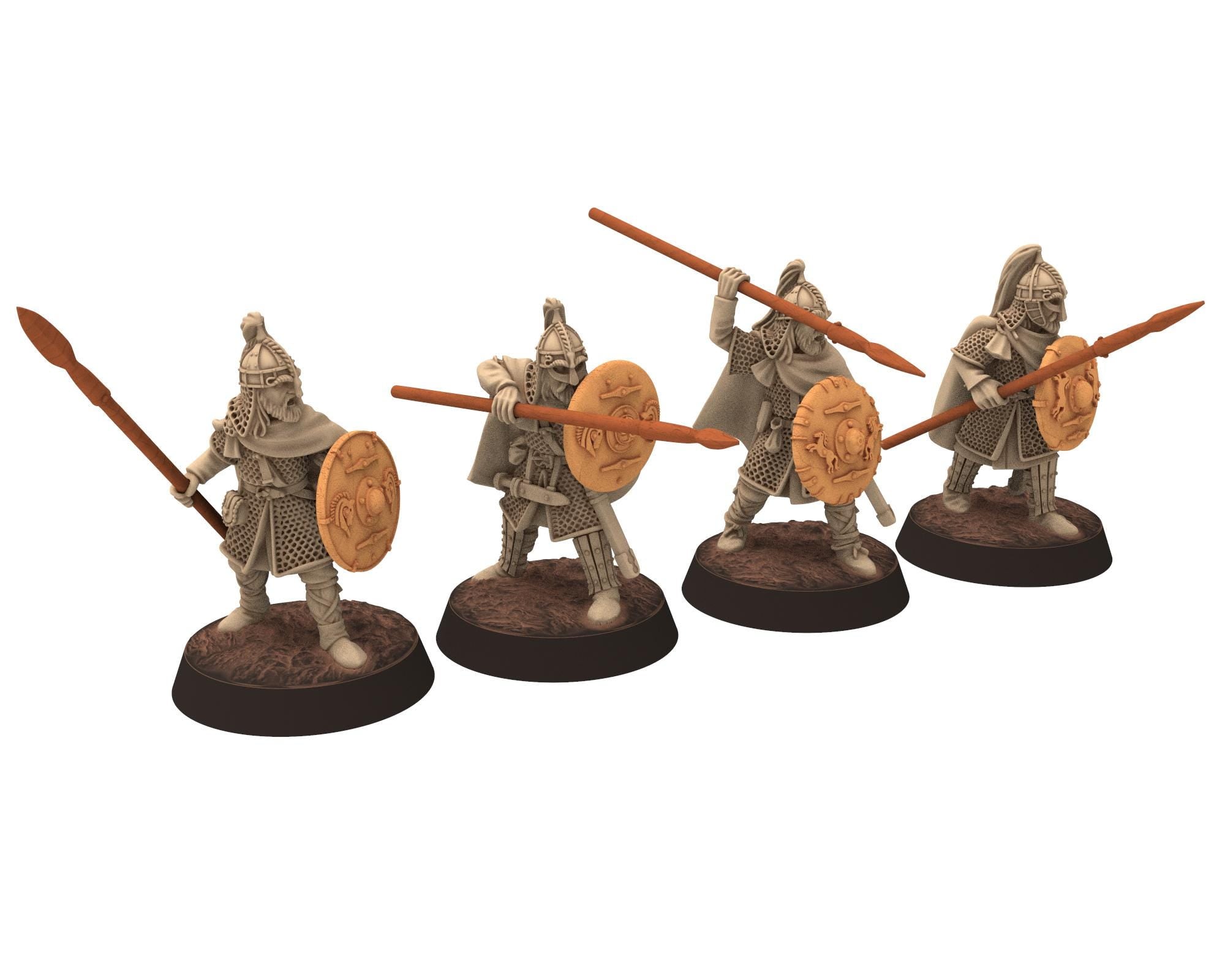Vendel Era - Thanes Leader V1, Germanic Jutish Tribe Warband, 6-8th century, miniatures 28mm wargame Historical... Medbury miniature