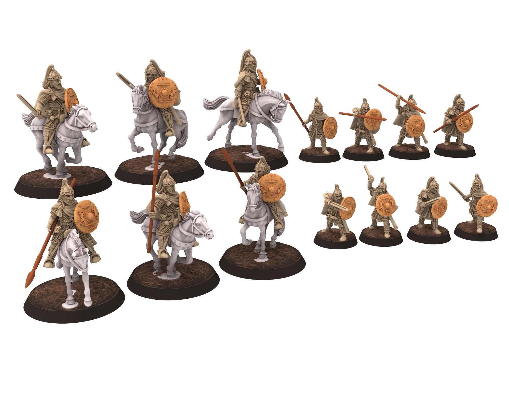 Vendel Era - Thanes Leader V2, Germanic Jutish Tribe Warband, 6-8th century, miniatures 28mm wargame Historical... Medbury miniature