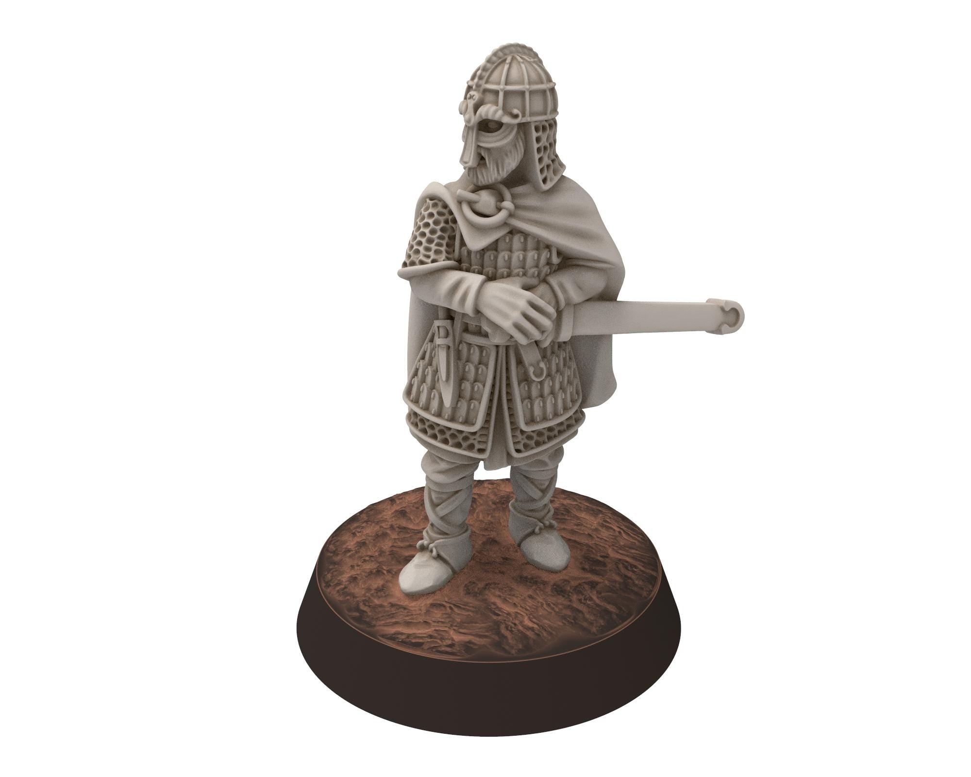 Rohan - Cynric, King of Rohan, the Horse-lords, rider of the mark, minis for wargame D&D, Lotr... Medbury miniatures