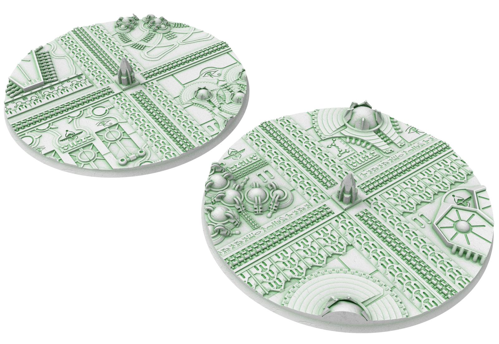 Cinan - Textured Round Bases, lot of 25mm to 160mm CINAN set 4-5-6 usable for warmachine, wargame...