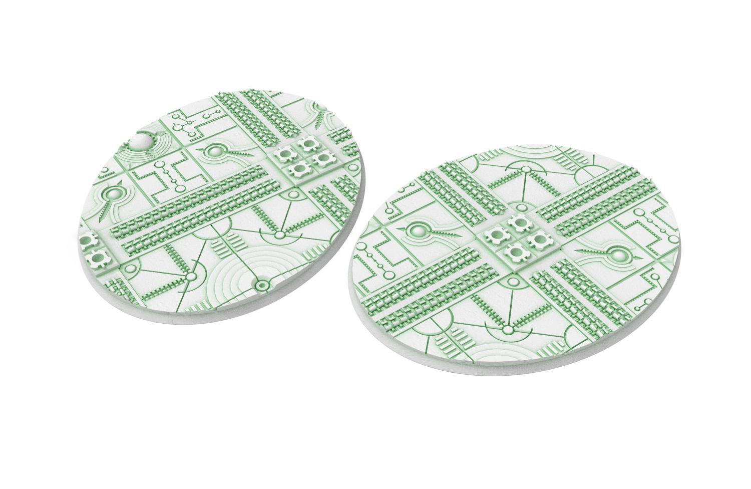Cinan - Textured Oval Bases, lot of 60mm to 170mm CINAN set 1 usable for warmachine, wargame...