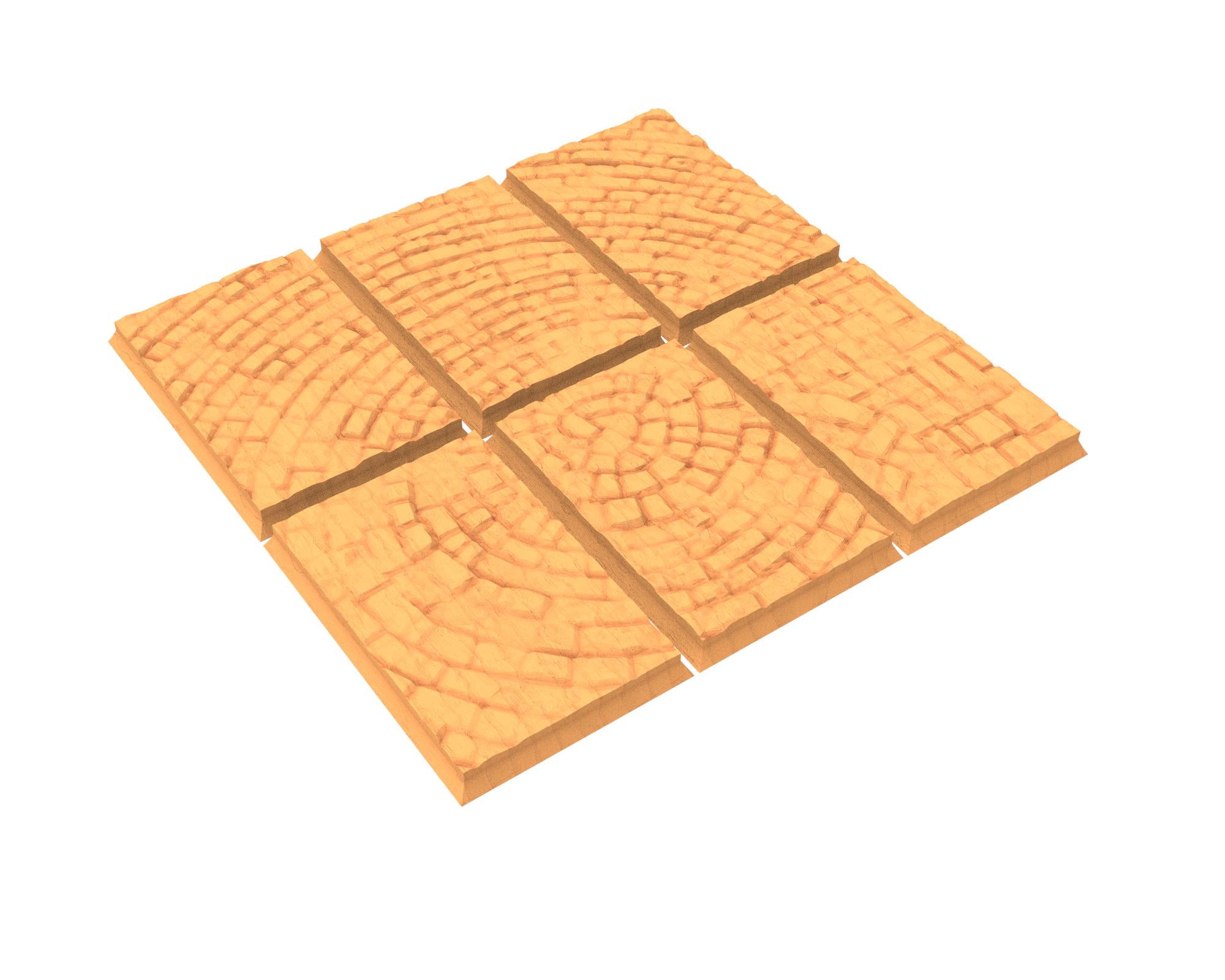 Tenkyo - Textured Rectangular Bases, lot of 50x25mm to 150x100mm TNKYO set 1 usable for Oldhammer, 9th age, King of war, Donjon et dragon...