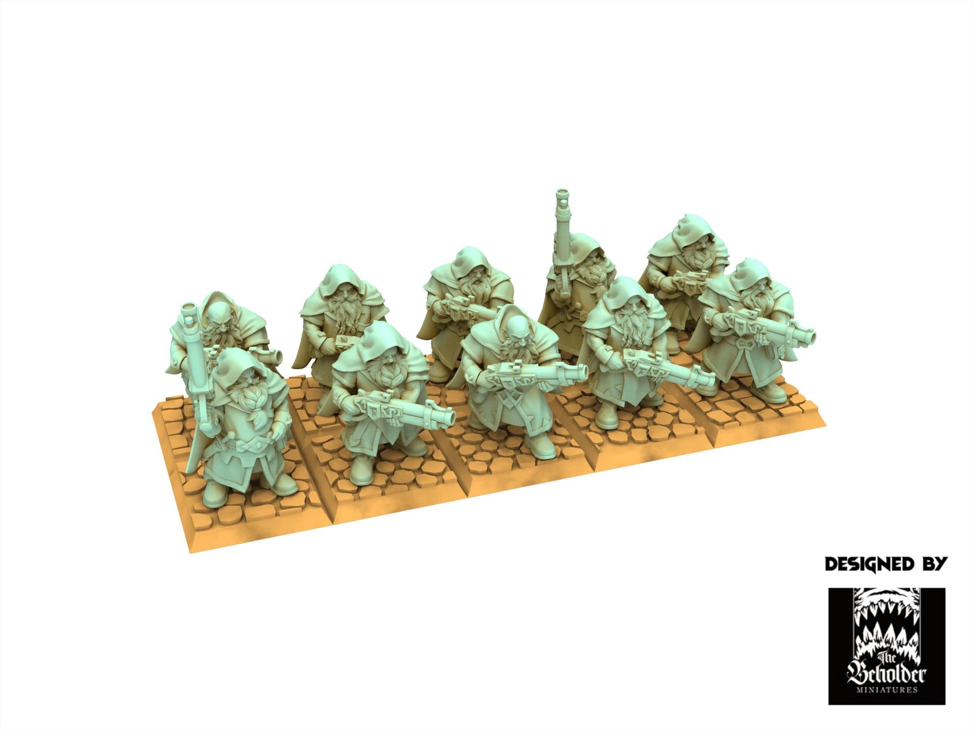 Dwarves - Sharpshooters with Blunberbuss, Dwarven Kingdoms, Keeper of the Deep Mountains