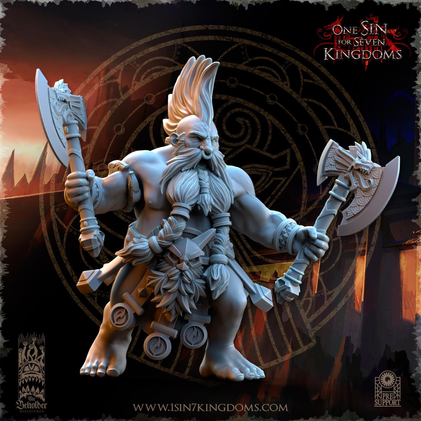 Dwarves - Tharin Fyrebeard, Dwarven Kingdoms, Keeper of the Deep Mountains