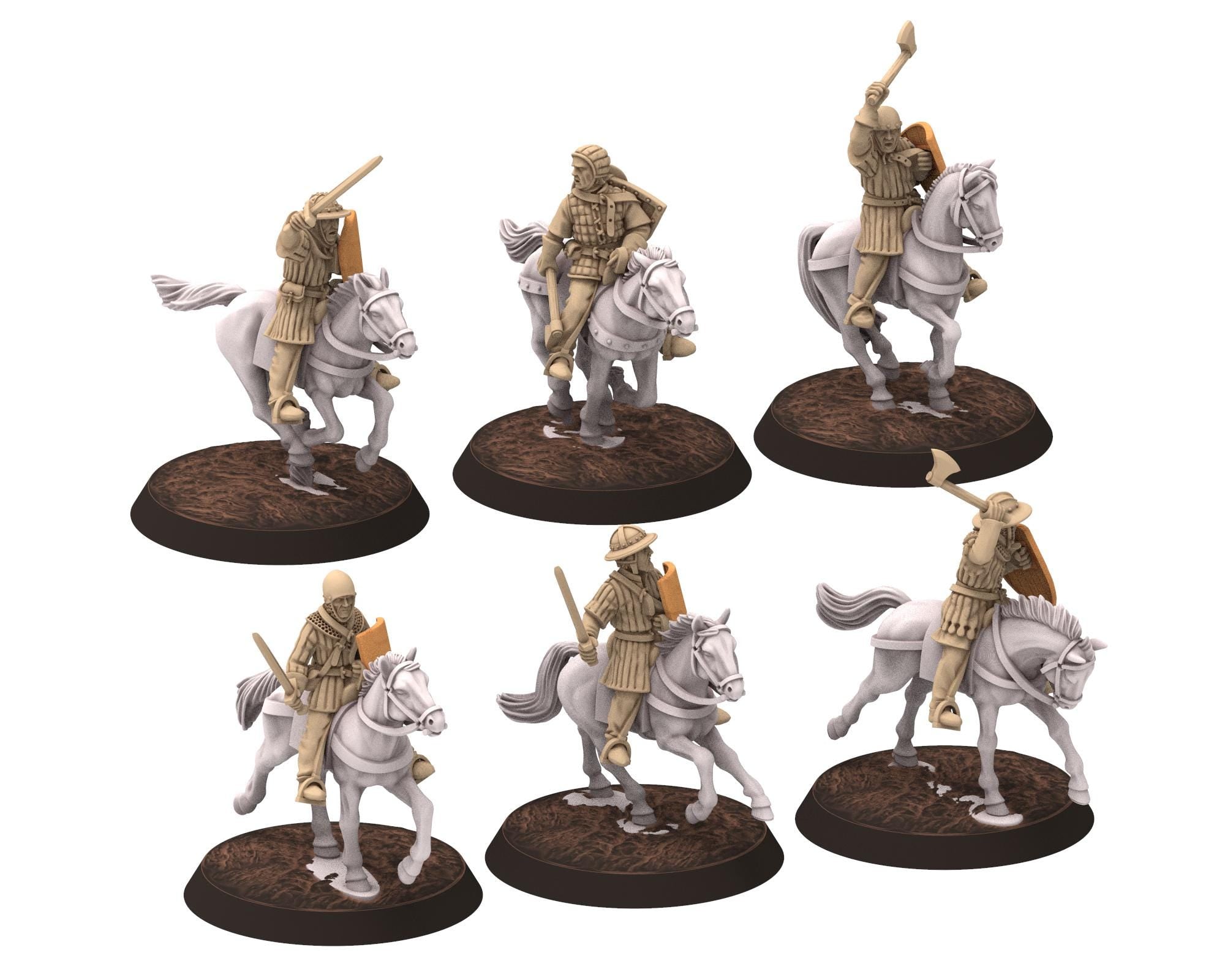 Medieval - Scotland - Hobilars – The Swift Cavalry with spears, 14th century Medieval, 28mm Historical Wargame, Saga... Medbury miniatures