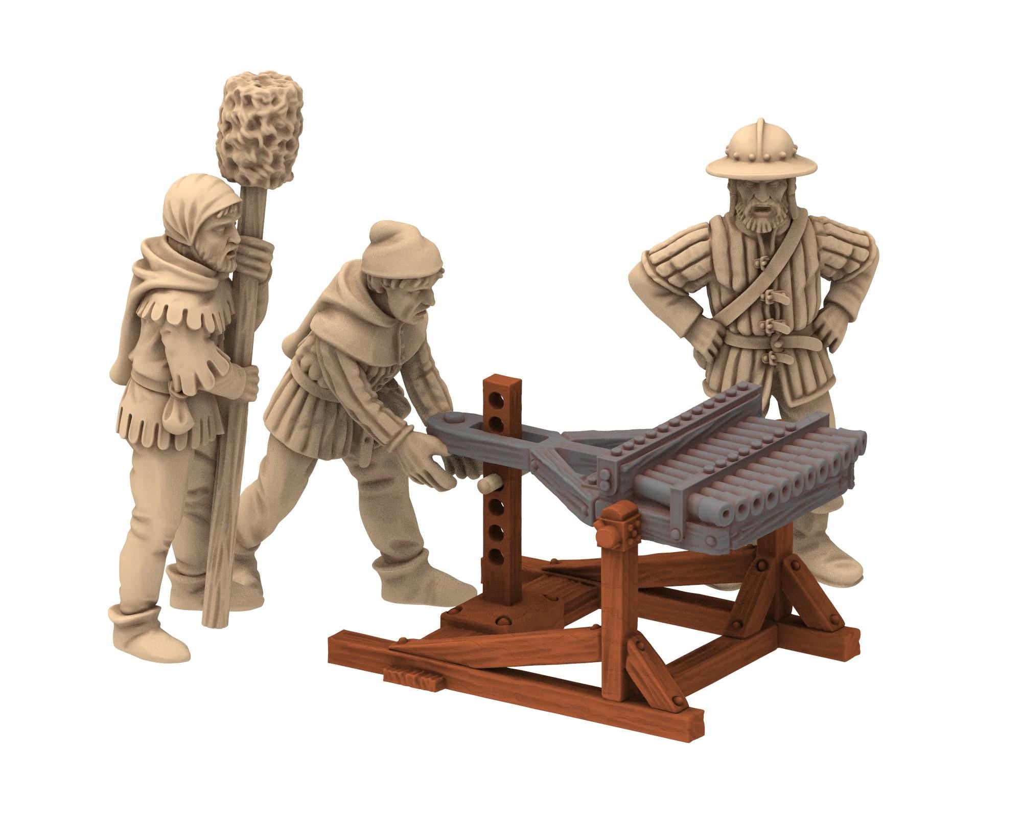 Medieval - Bombard French Artillery of the Hundred Years, 100 Years War, 28mm Historical Wargame, Saga... Medbury miniatures