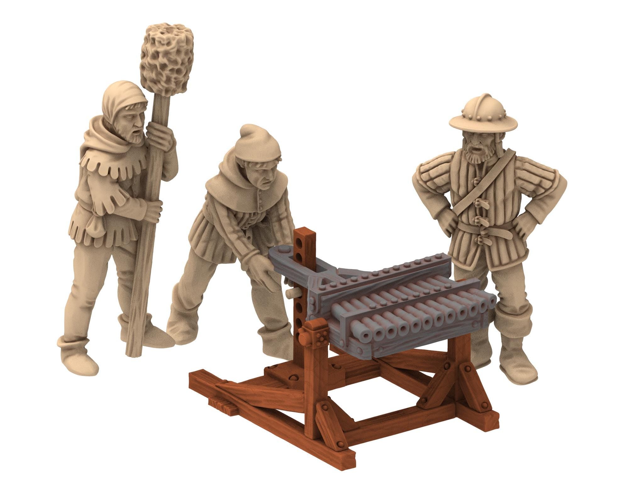 Medieval - Bombard French Artillery of the Hundred Years, 100 Years War, 28mm Historical Wargame, Saga... Medbury miniatures