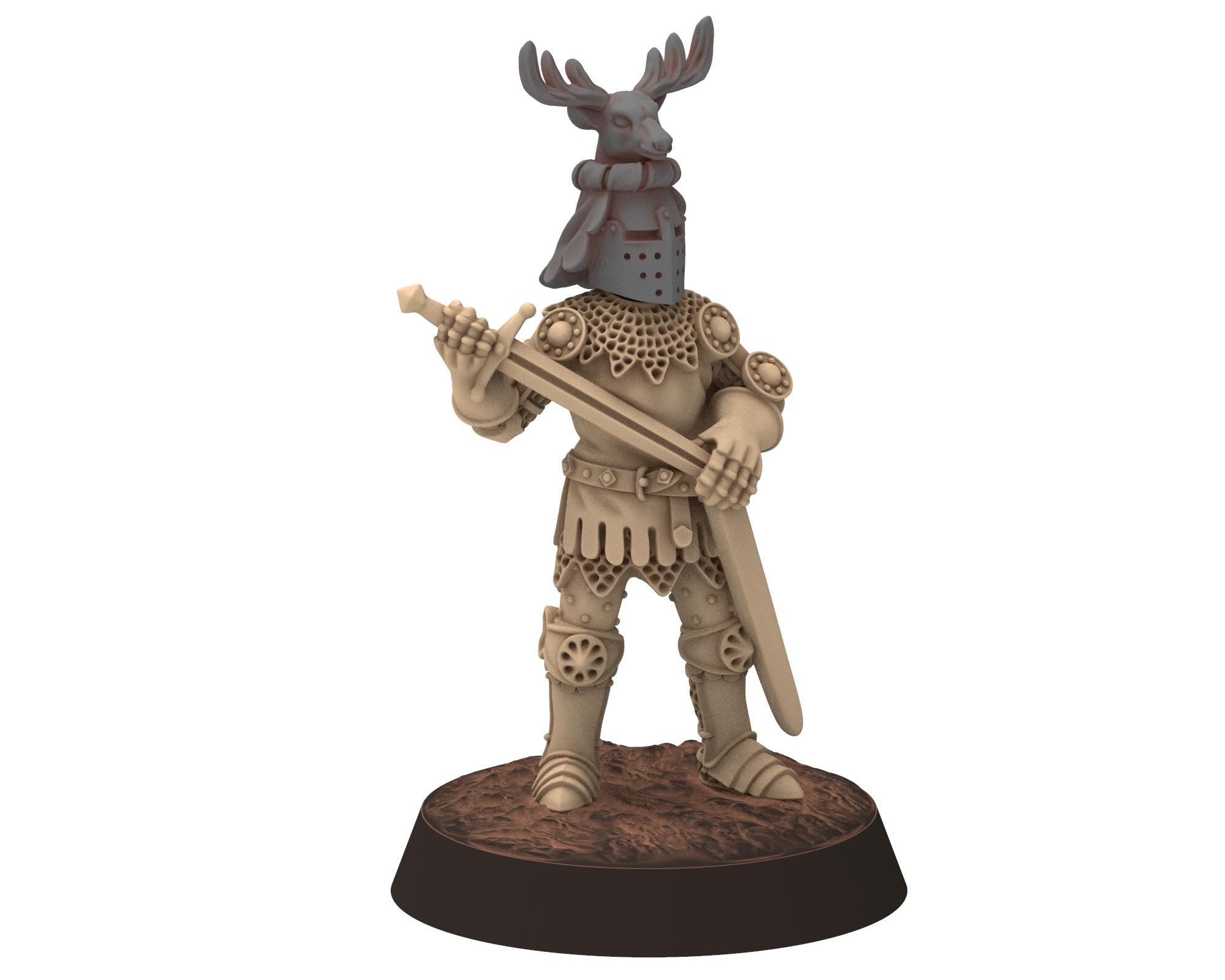 Medieval - Knight Commanders: Leader, Musician, Banner, 14-15th century Staff, 28mm Historical Wargame, Saga... Medbury miniatures