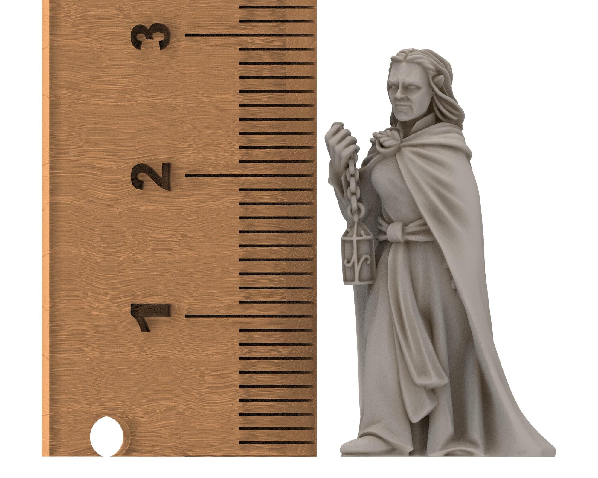 Rivendall - Eastern Elven Lord with straight sword, Middle rings miniatures for wargame D&D, Lotr, Medbury miniatures