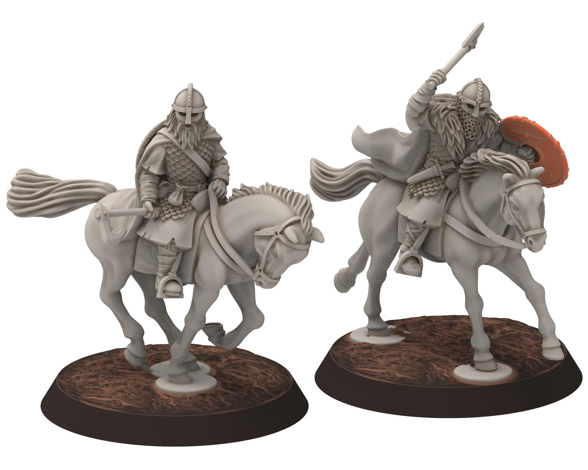Wildmen - Savage Wildmen Riders, Dun warriors warband, Middle rings miniatures for wargame D&D, Lotr... Medbury miniatures
