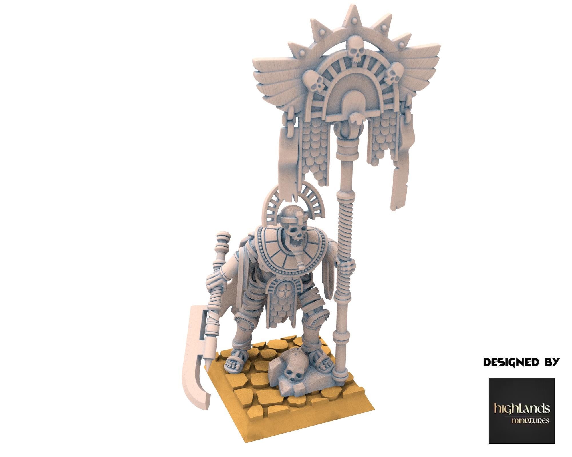 Eternal Dynasties - Eternal Pharaoh Banner, The Ancient Skeletons, Fantasy Battle, Oldhammer, King of war, D&D