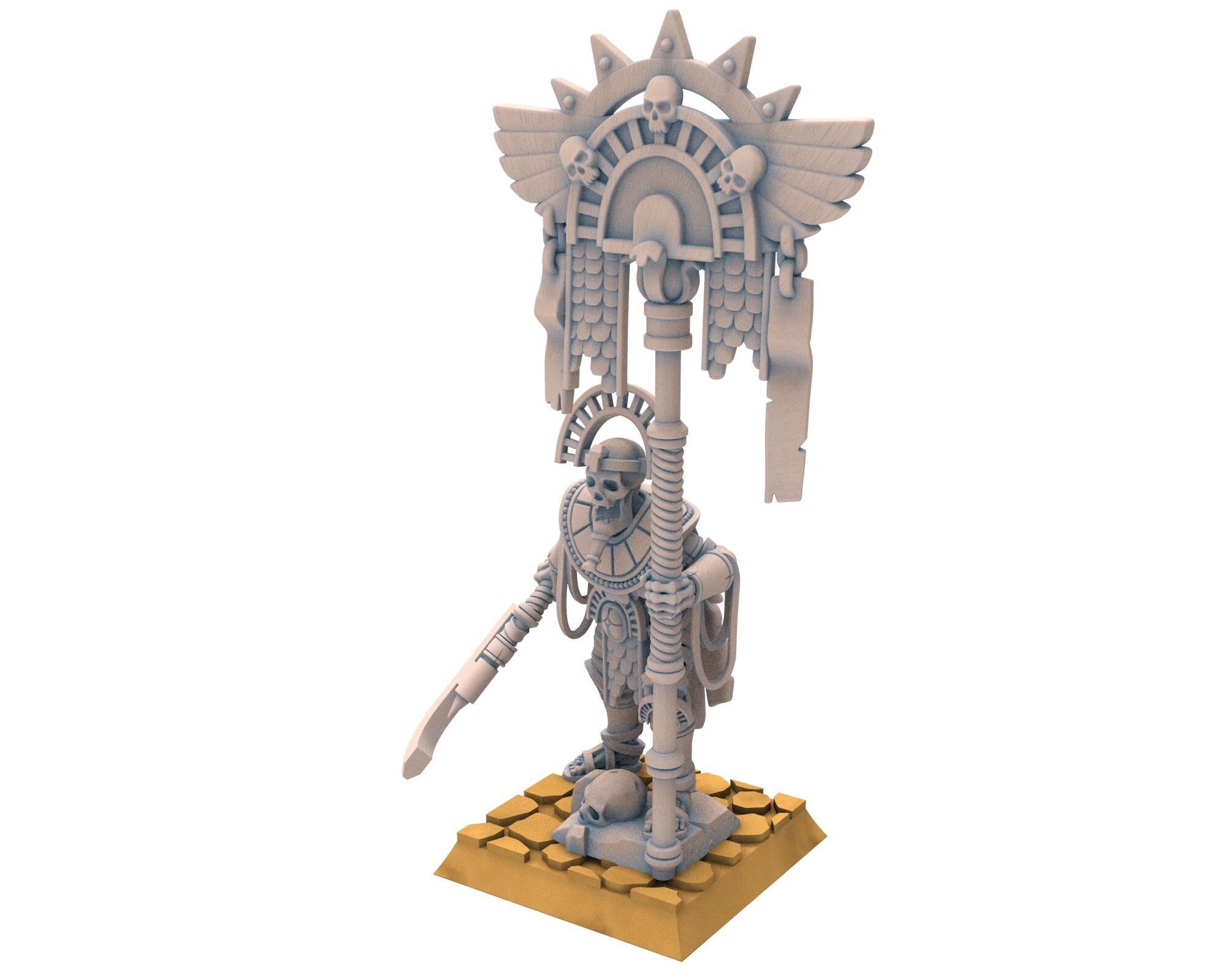 Eternal Dynasties - Eternal Pharaoh Banner, The Ancient Skeletons, Fantasy Battle, Oldhammer, King of war, D&D