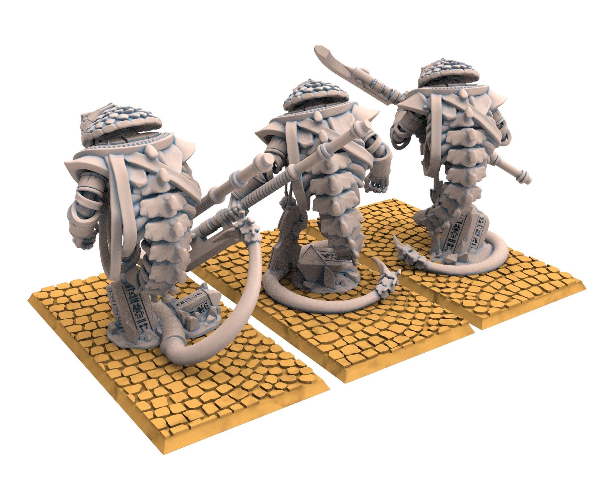 Eternal Dynasties - Wadjets, Geant Serpent Warriors, The Ancient Skeletons, Fantasy Battle, Oldhammer, King of war, D&D