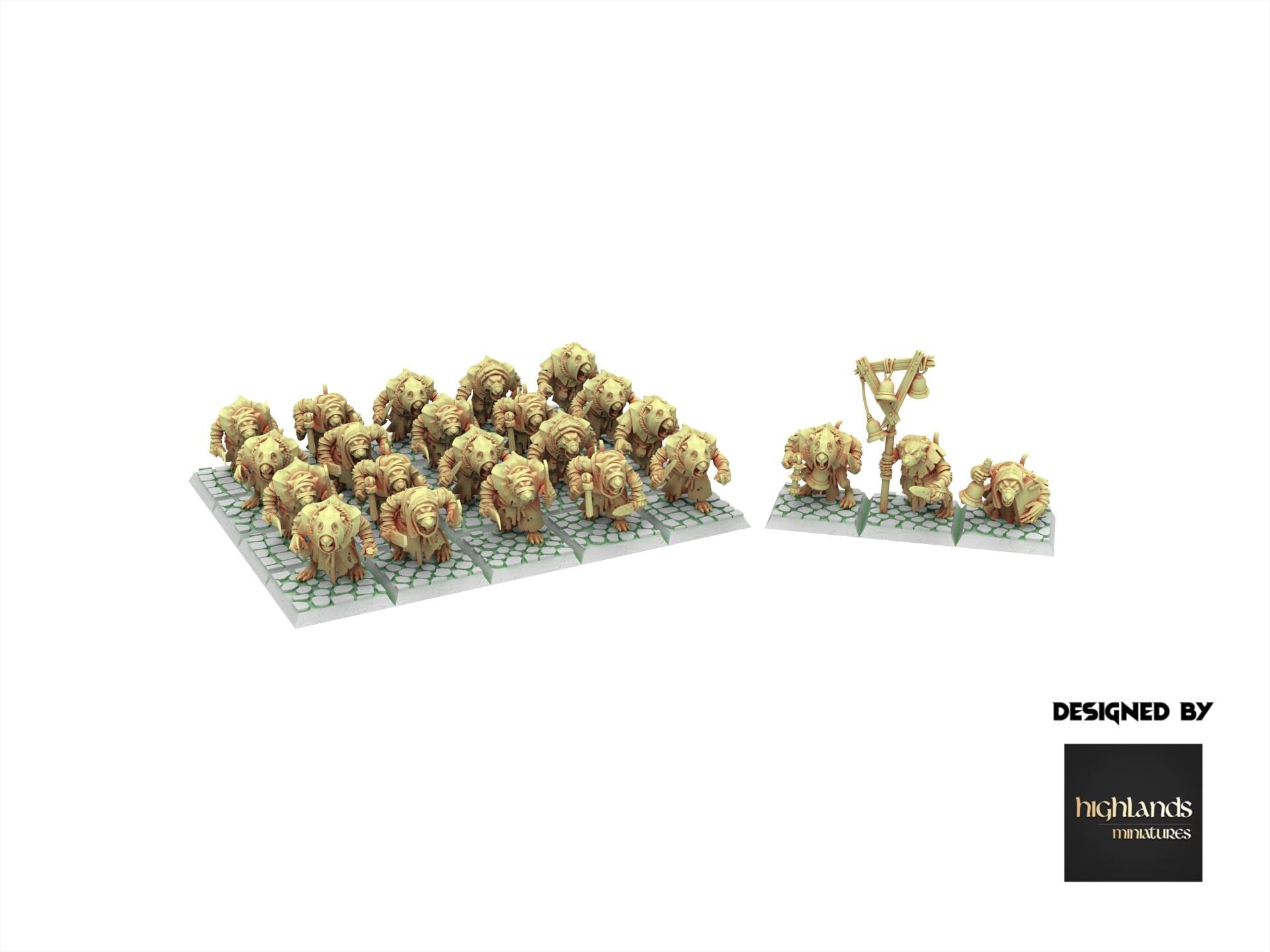 Rattigan - Vermin Acolytes, giant rat of the dirty deep, highland, plague spreader