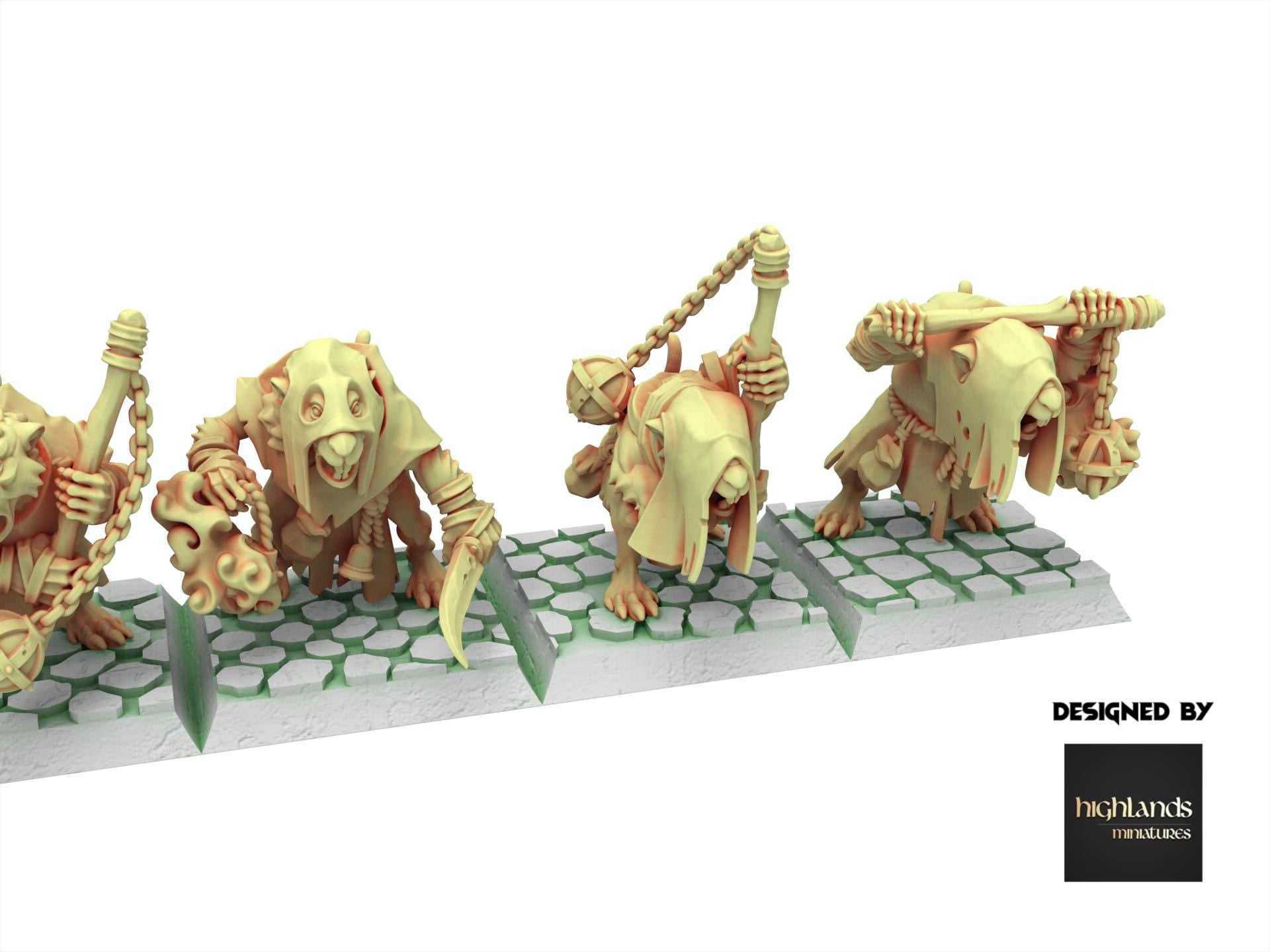 Rattigan - Vermin Acolytes Censer, giant rat of the dirty deep, highland, plague spreader