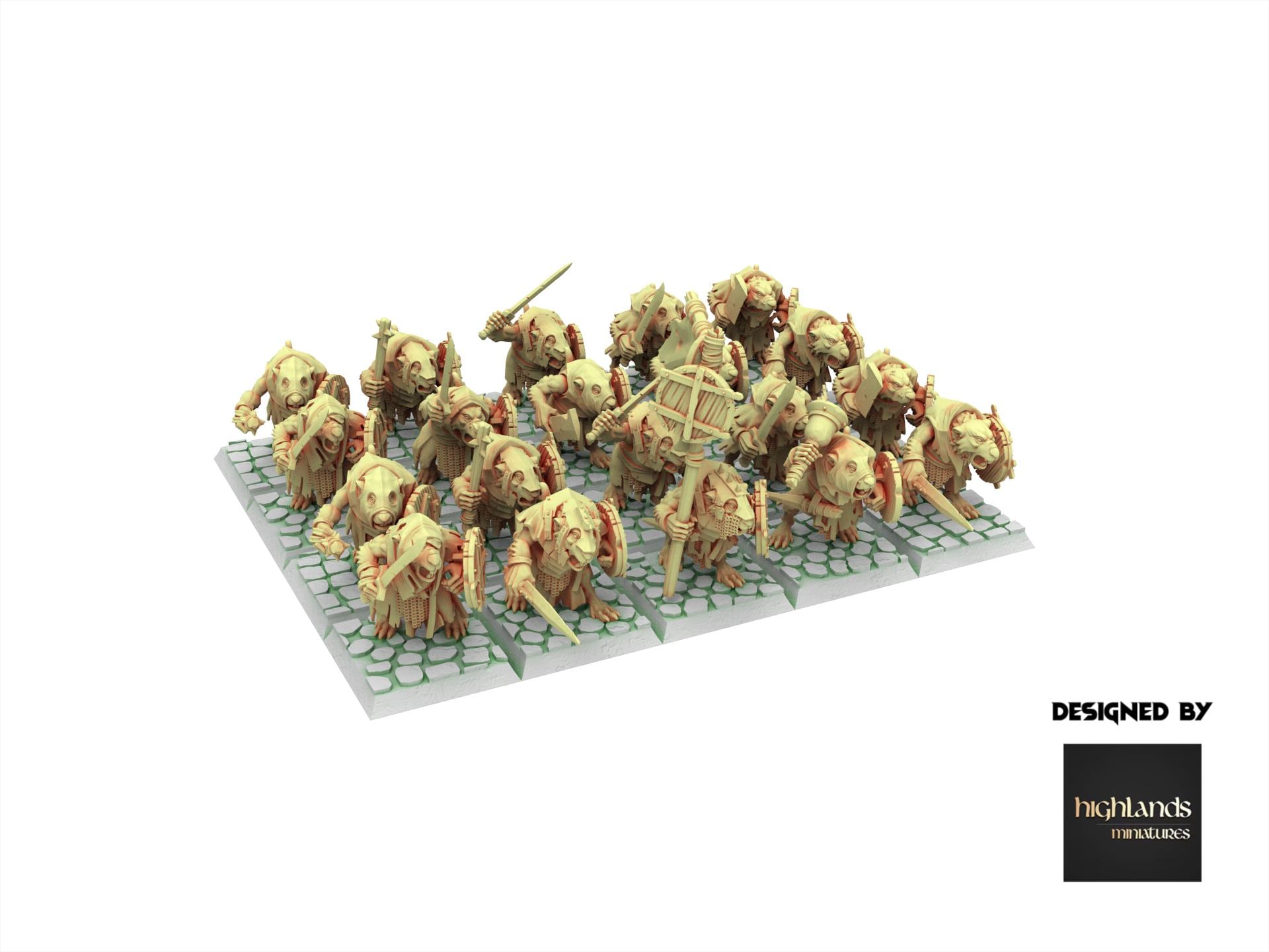 Rattigan - Sewer Rats with Hand Weapons, giant rat of the dirty deep, highland, plague spreader