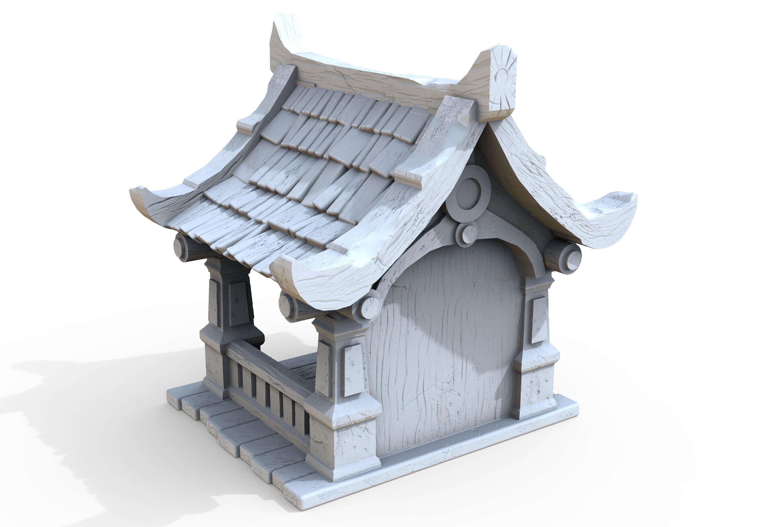 Medieval building - Chapel 410 - PLA for Oldworld, Dungeon & Dragons, Frostgrave, Age of fantasy battle skirmish wargame