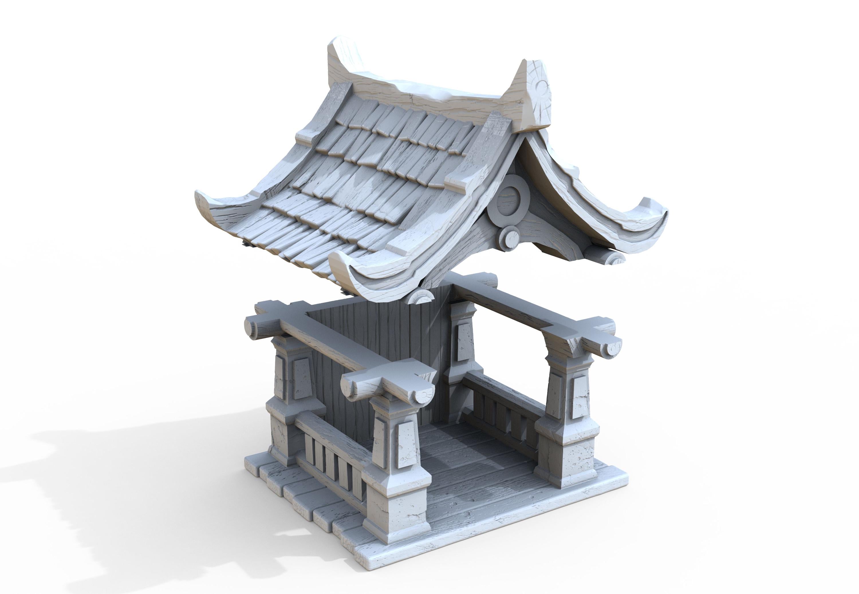 Medieval building - Chapel 410 - PLA for Oldworld, Dungeon & Dragons, Frostgrave, Age of fantasy battle skirmish wargame