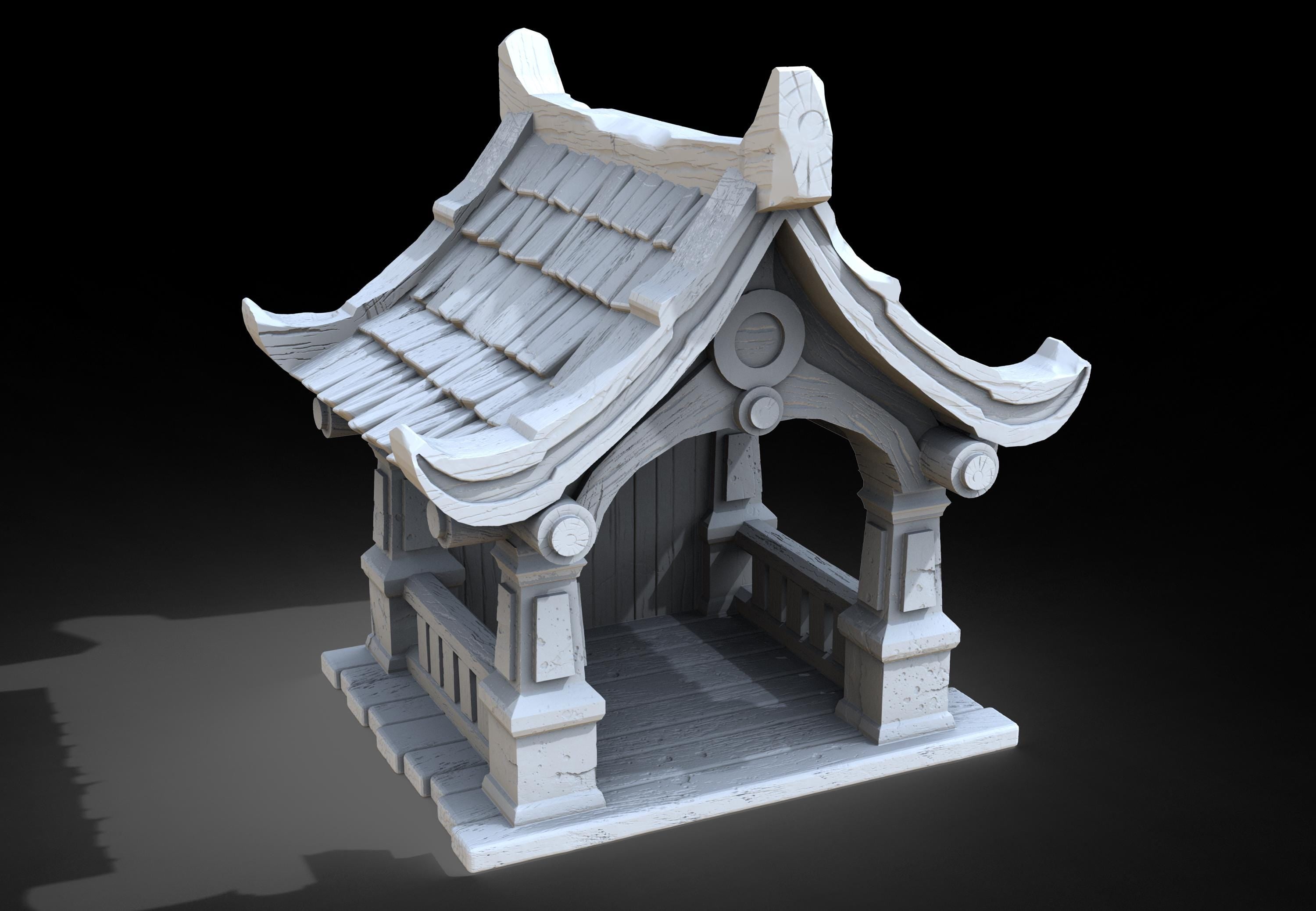 Medieval building - Chapel 410 - PLA for Oldworld, Dungeon & Dragons, Frostgrave, Age of fantasy battle skirmish wargame