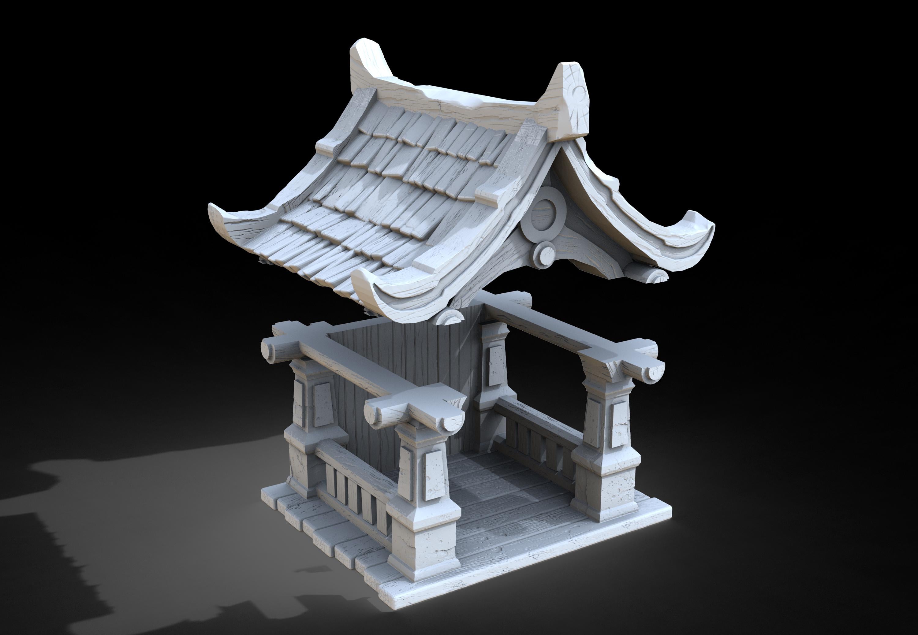 Medieval building - Chapel 410 - PLA for Oldworld, Dungeon & Dragons, Frostgrave, Age of fantasy battle skirmish wargame