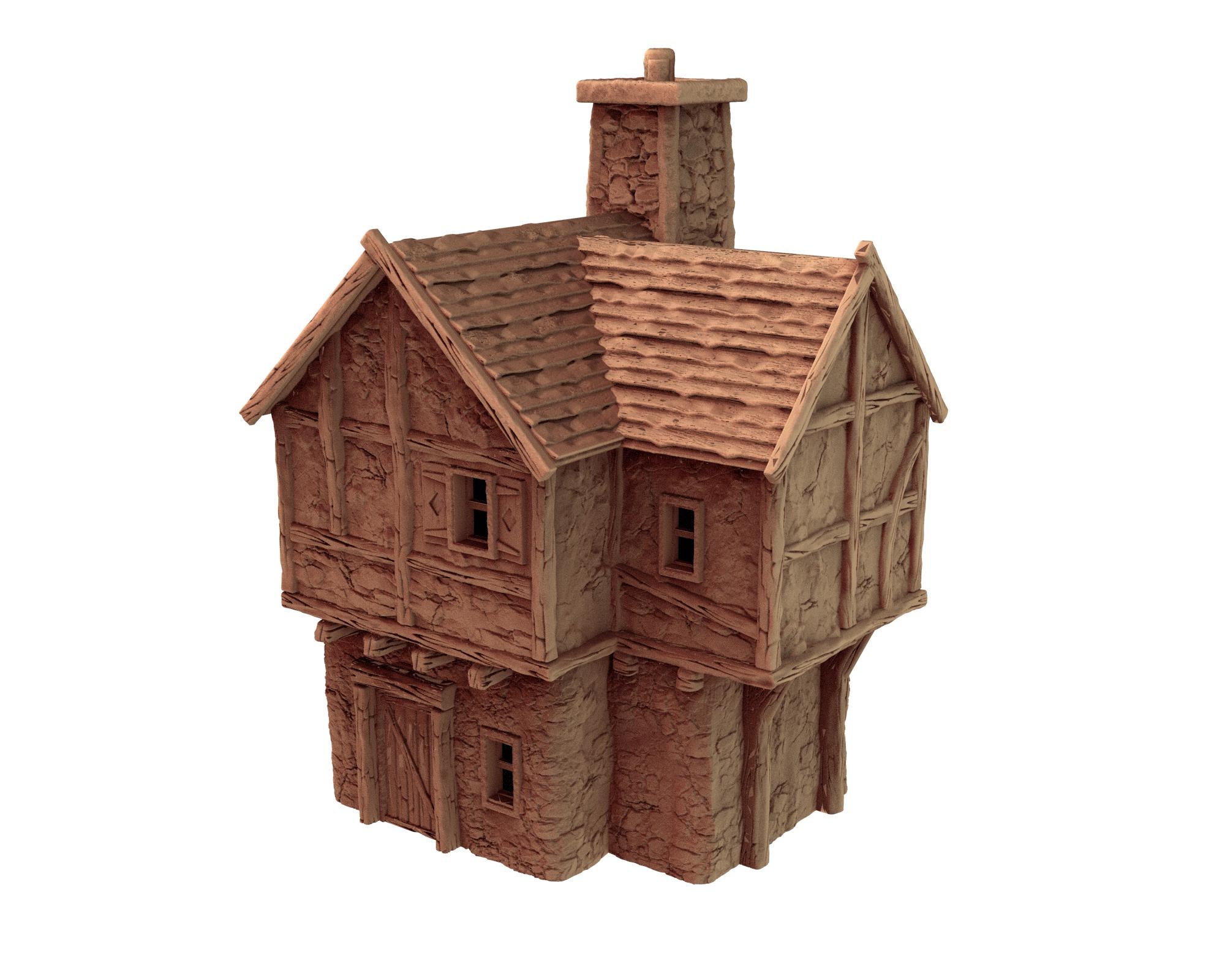 The Village of the Knights - House A5 - PLA for Oldworld, Dungeon & Dragons, Frostgrave, Age of fantasy battle skirmish wargame