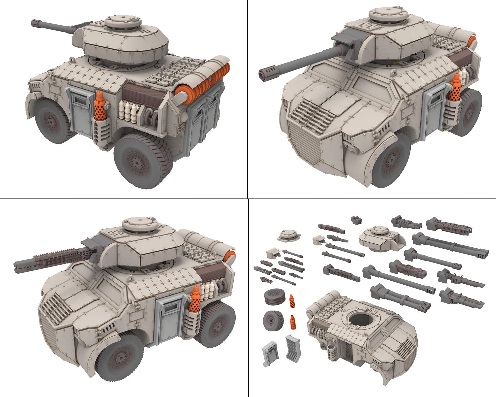 Military - Bufalo Versatile FIV - A Relic of Damocles' Conquest, imperial, post-apocalyptic empire, usable for tabletop wargame