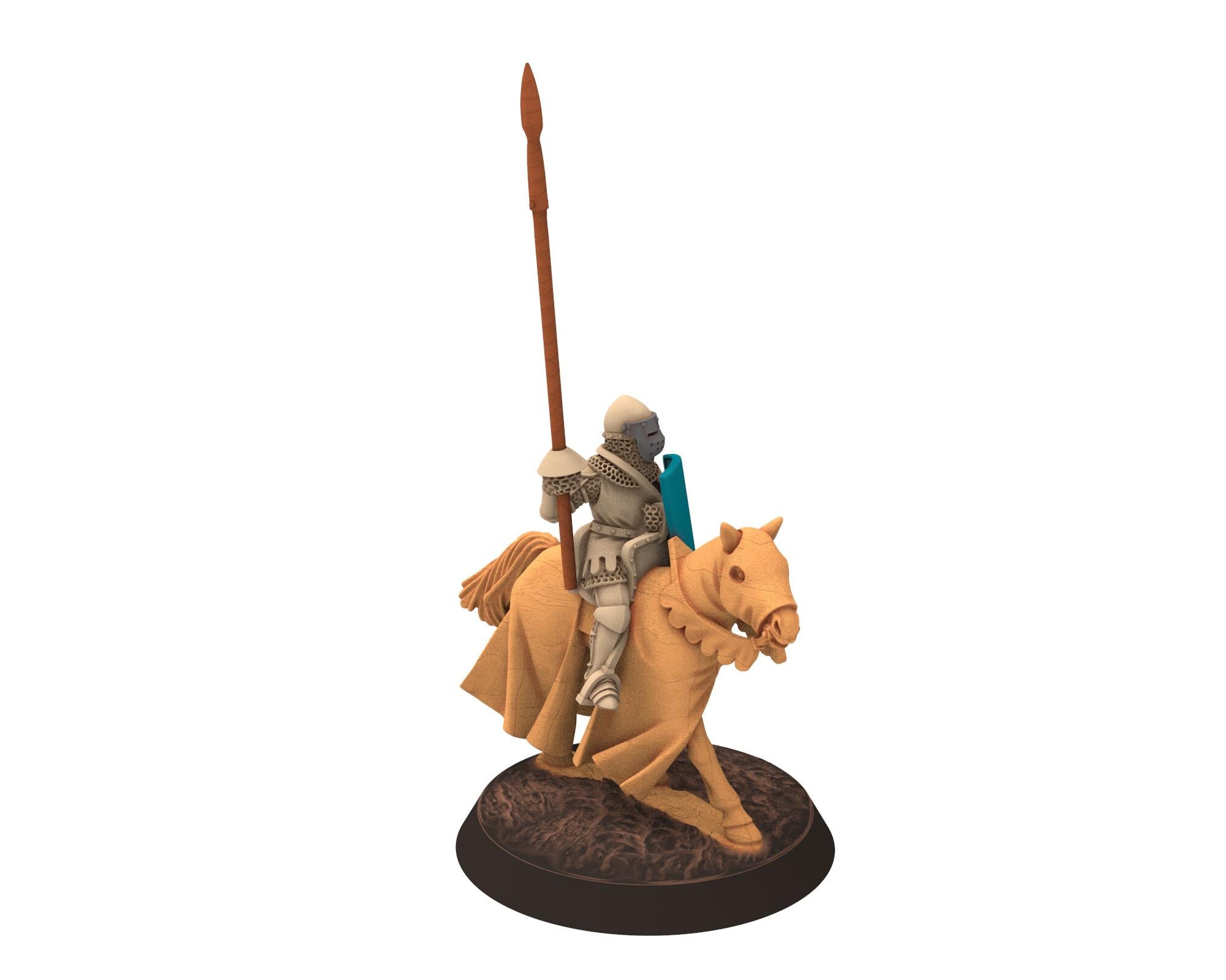 Medieval - Early 100YW Knights with Basinets, Mounted, 100 Years War, 28mm Historical Wargame, Saga... Medbury miniatures