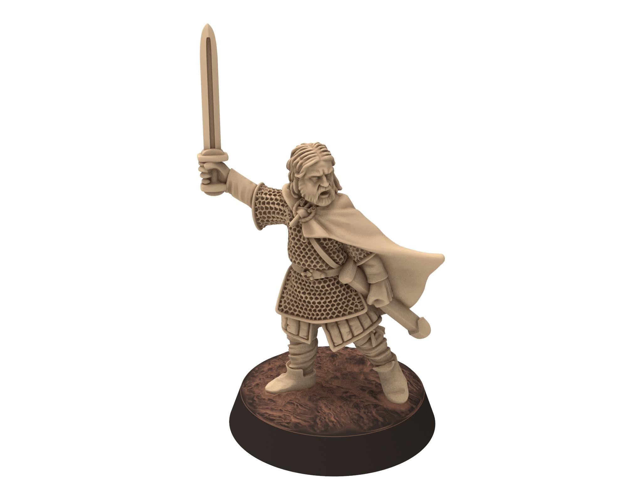 Vendel Era - Thanes Leader V2, Germanic Jutish Tribe Warband, 6-8th century, miniatures 28mm wargame Historical... Medbury miniature