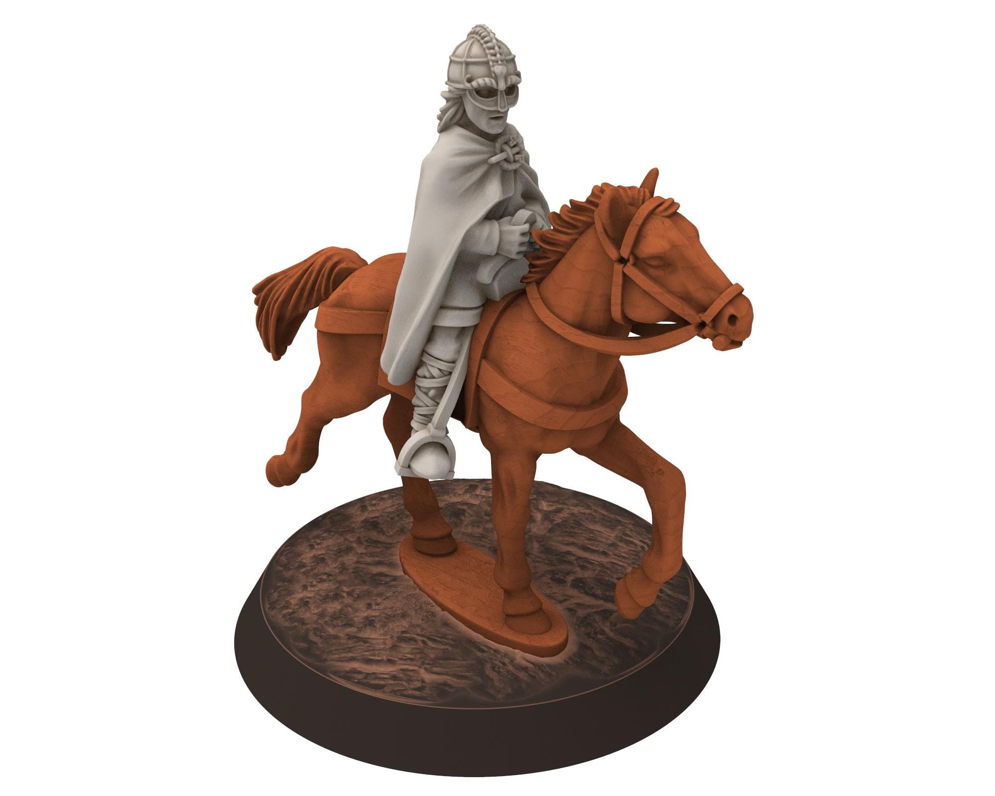 Rohan - Elfwald Messenger, Knight of Rohan, the Horse-lords, rider of the mark, minis for wargame D&D, Lotr... Medbury miniatures