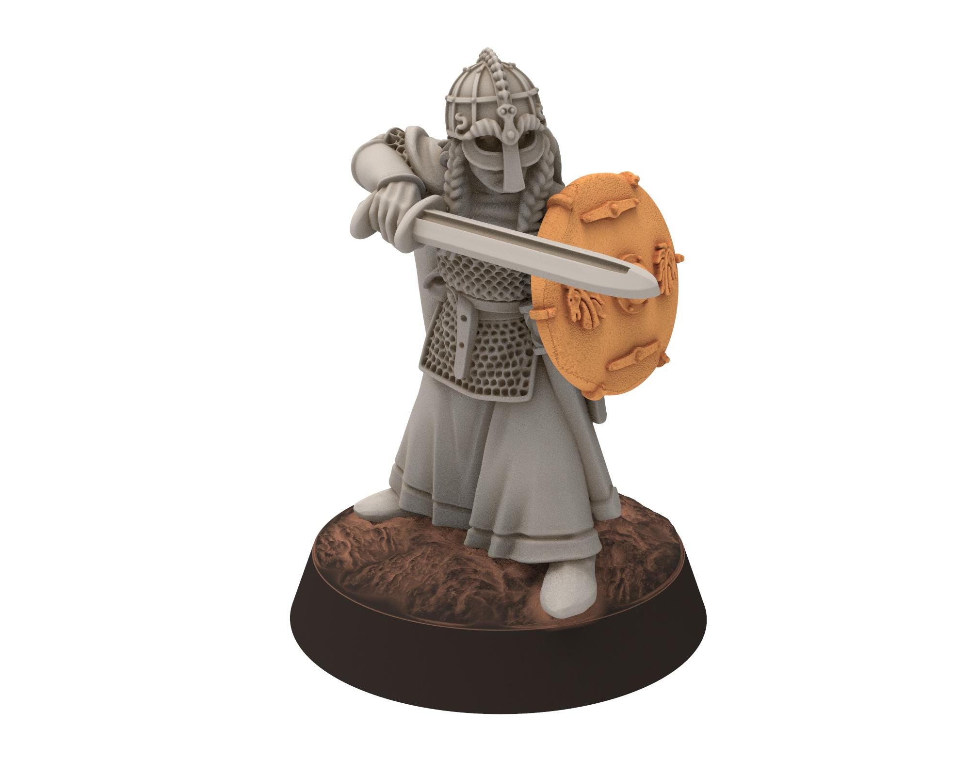 Rohan - Dunwine Heroine of Rohan, the Horse-lords, rider of the mark, minis for wargame D&D, Lotr... Medbury miniatures