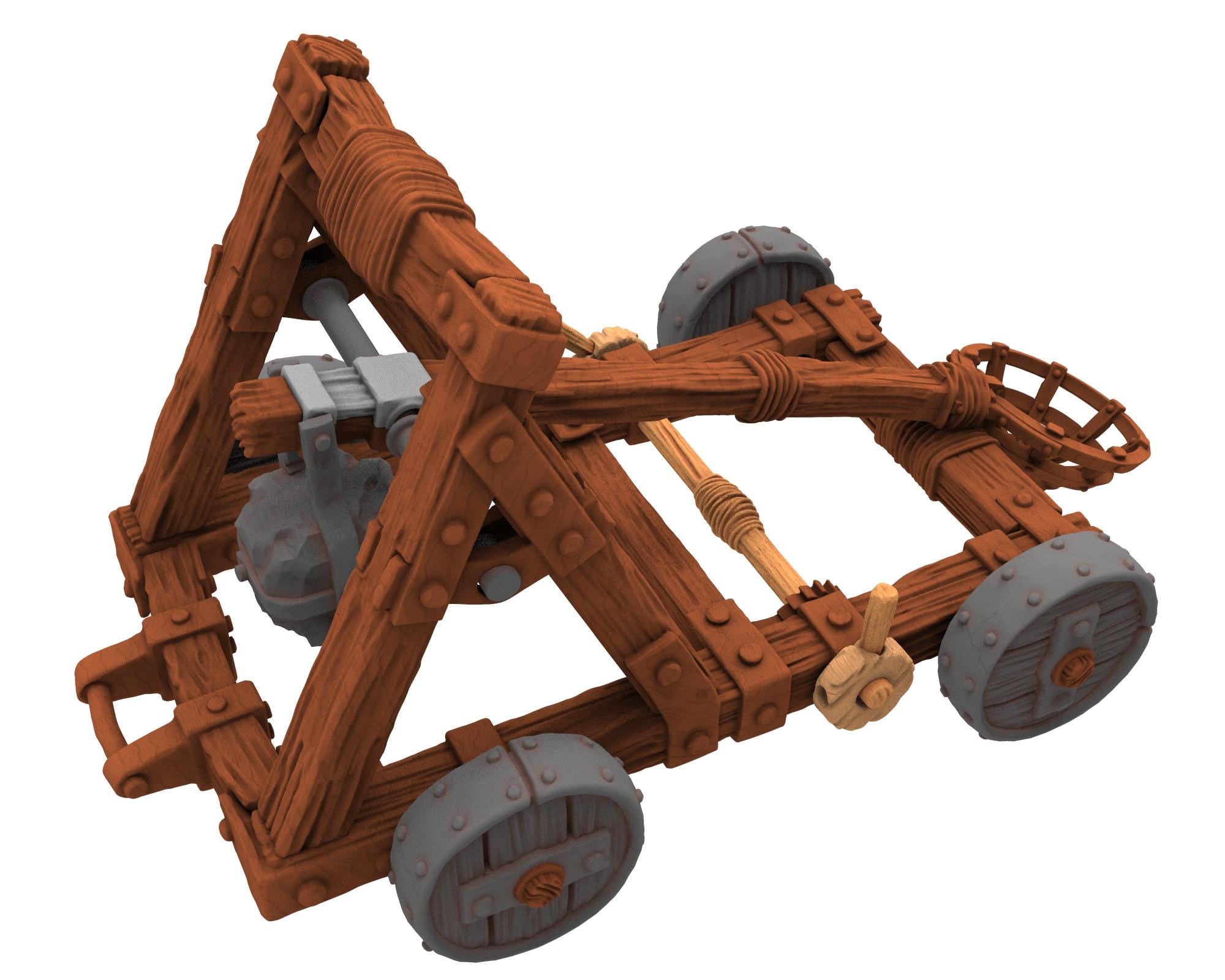 Orcs horde - Orc Catapult and Siege Crew, Assault warriors warband, Middle rings miniatures for wargame D&D, Lotr... Medbury miniatures