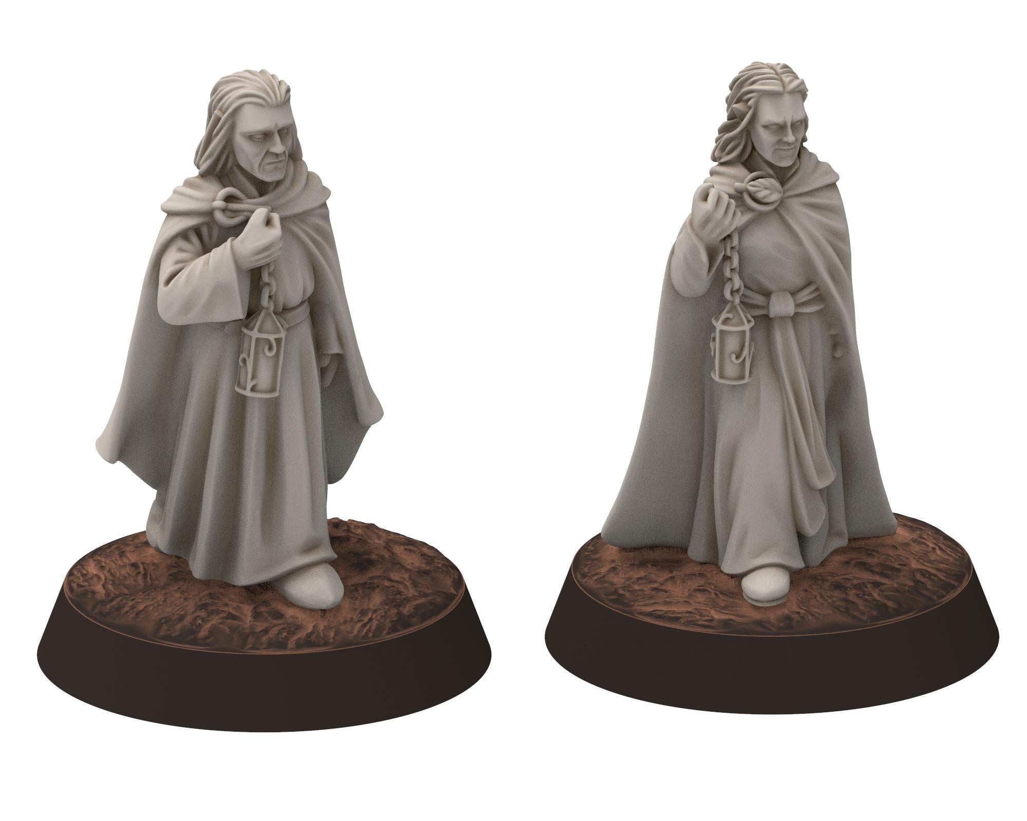 Darkwood - Elven Travelers, Sylvan Eldar Kingdom, Middle rings miniatures for wargame D&D, LOTR, Medbury miniatures