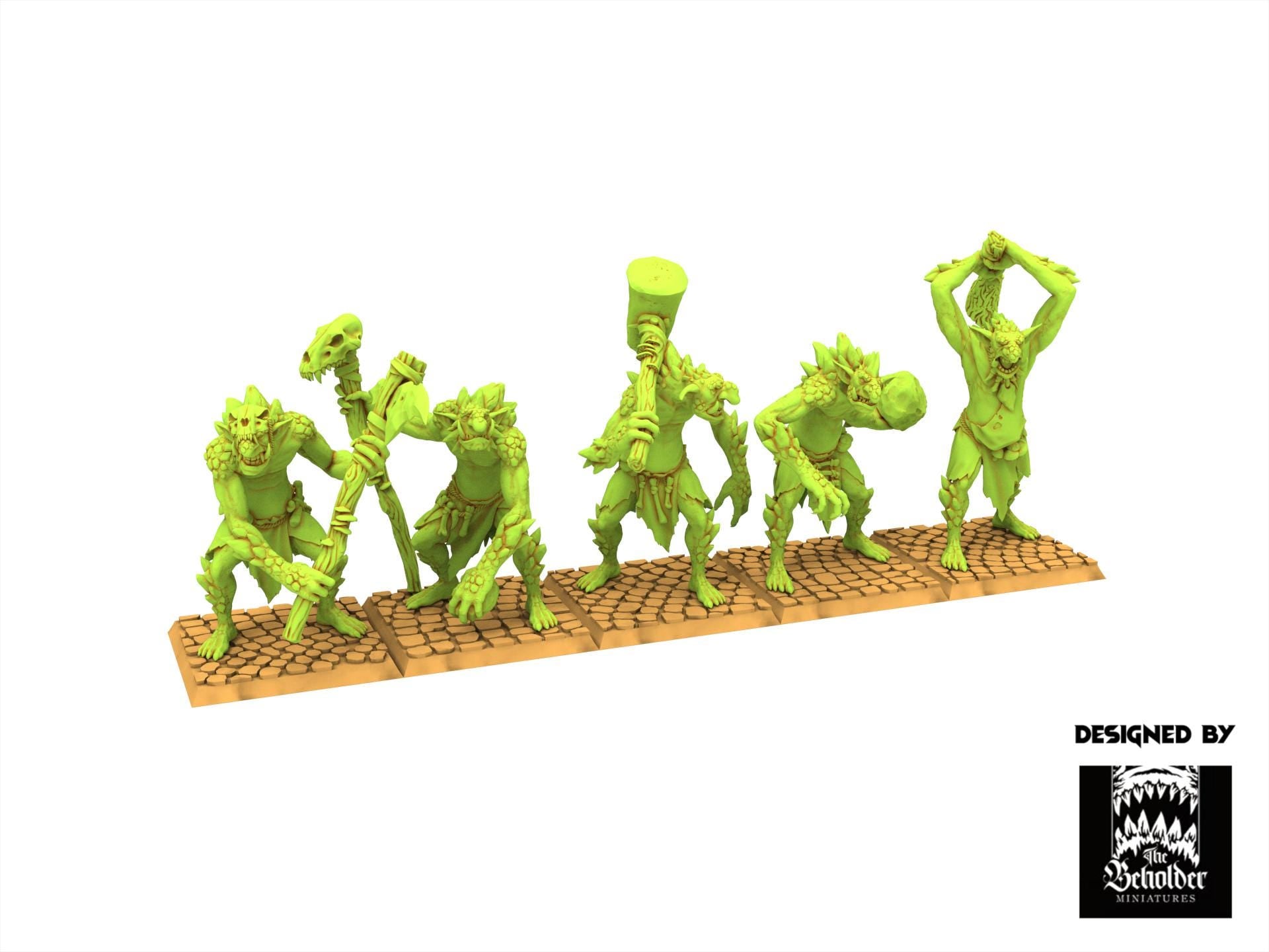 Orc & Goblin - Rock Trolls, The Black Horde, utilisables pour Oldhammer, king of wars, 9th age