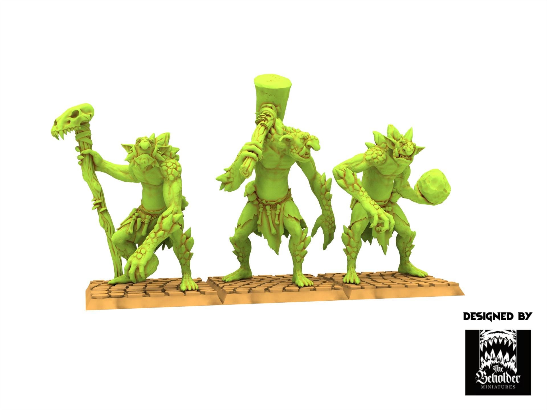 Orc & Goblin - Rock Trolls, The Black Horde, utilisables pour Oldhammer, king of wars, 9th age