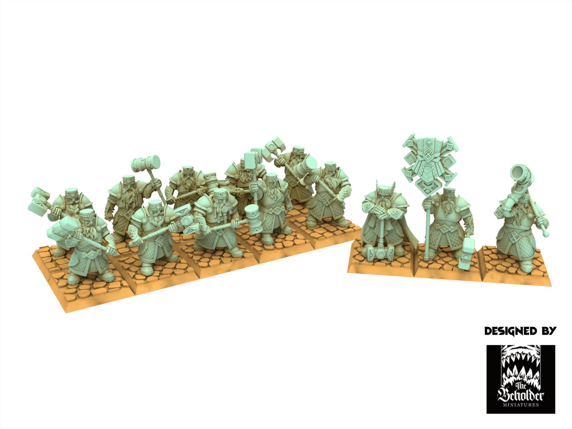 Dwarves - Hammer Brotherhood Warriors, Dwarven Kingdoms, Keeper of the Deep Mountains