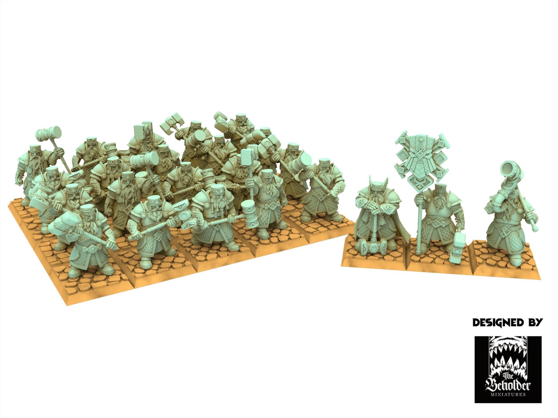 Dwarves - Hammer Brotherhood Warriors, Dwarven Kingdoms, Keeper of the Deep Mountains