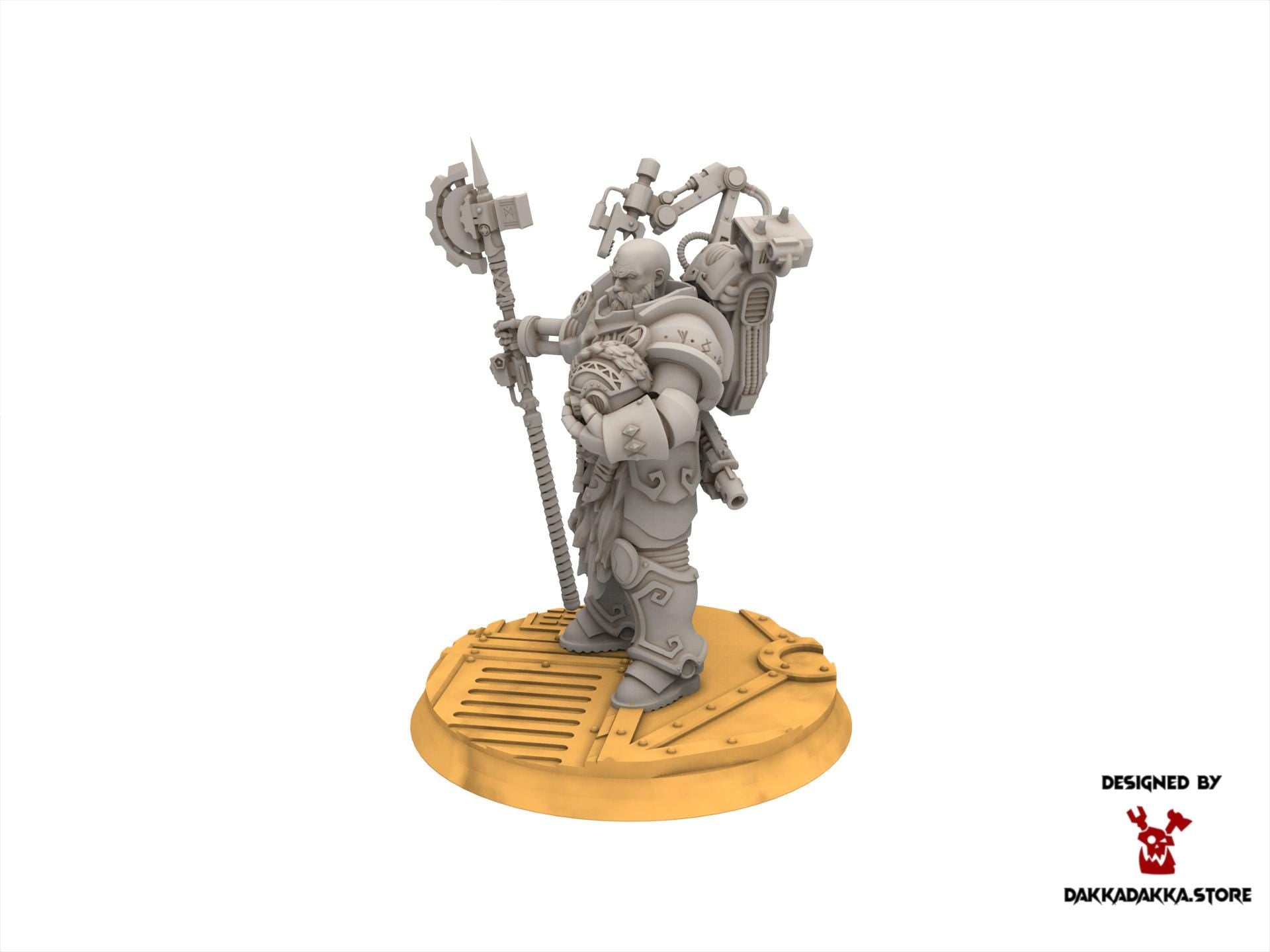 Legio Prima - Dangran Father of Ethereal Mountains, mechanized infantry, post apocalyptic empire, usable for tabletop wargame.