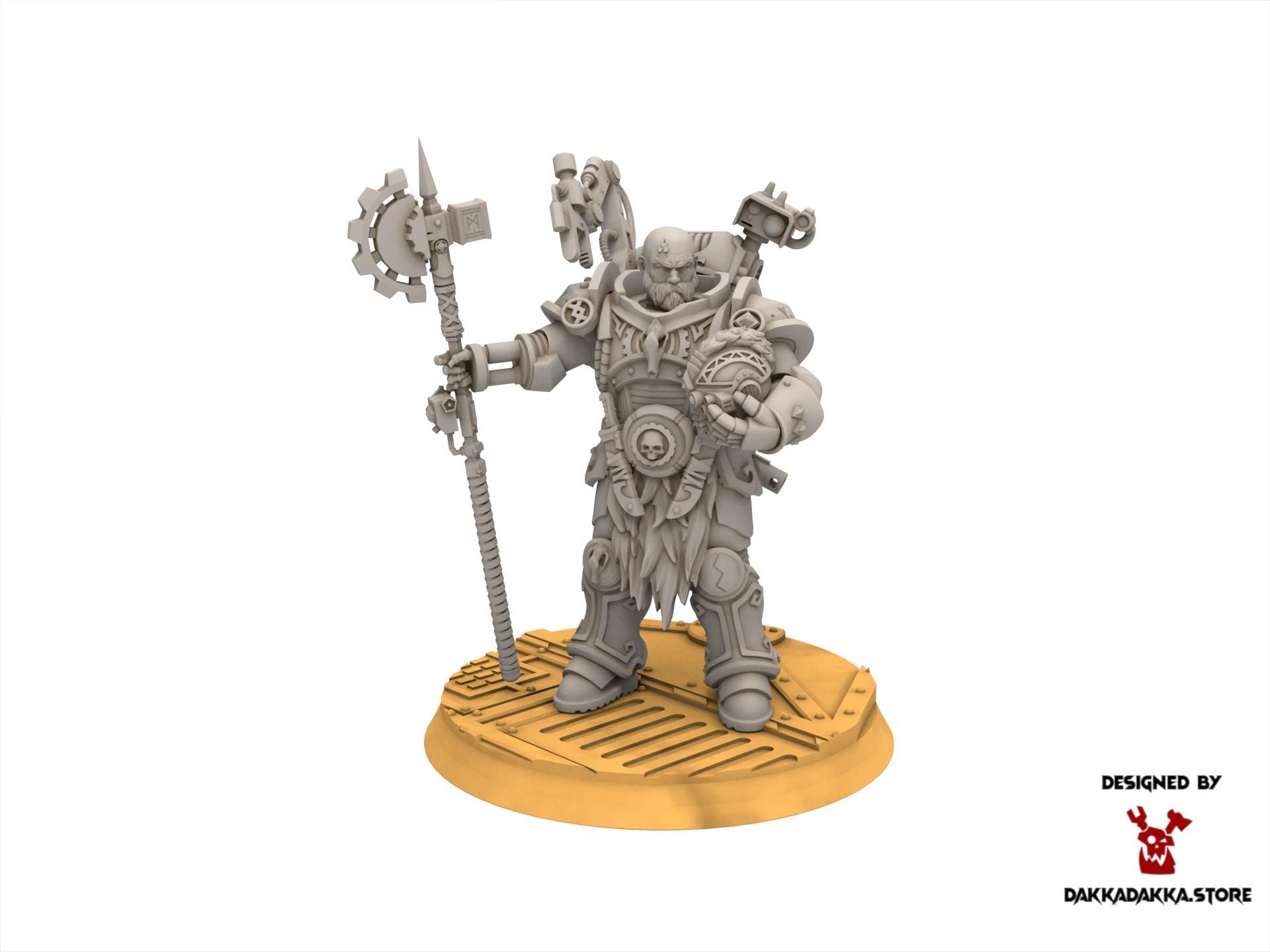 Legio Prima - Dangran Father of Ethereal Mountains, mechanized infantry, post apocalyptic empire, usable for tabletop wargame.