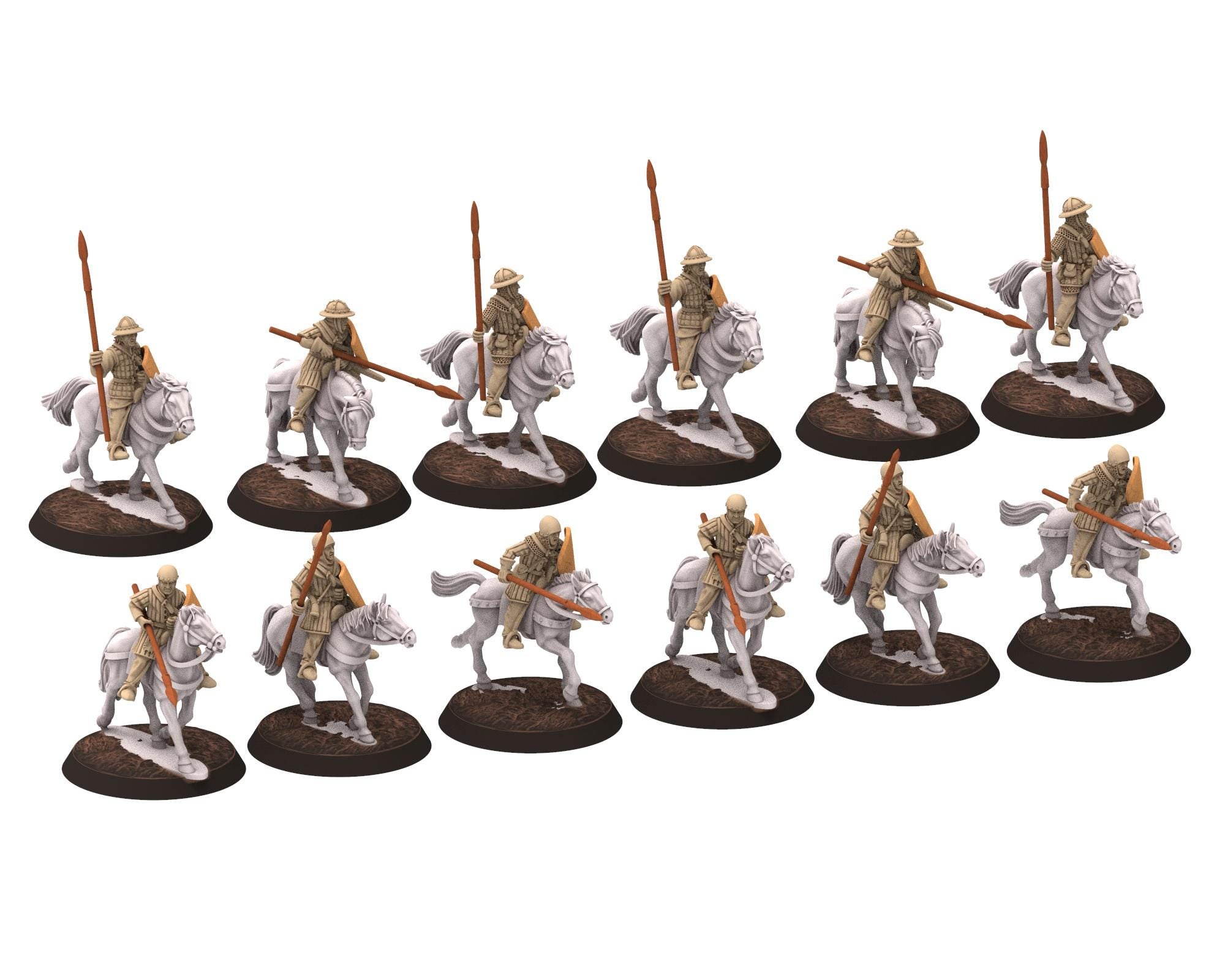 Medieval - Scotland - Hobilars – The Swift Cavalry with spears, 14th century Medieval, 28mm Historical Wargame, Saga... Medbury miniatures